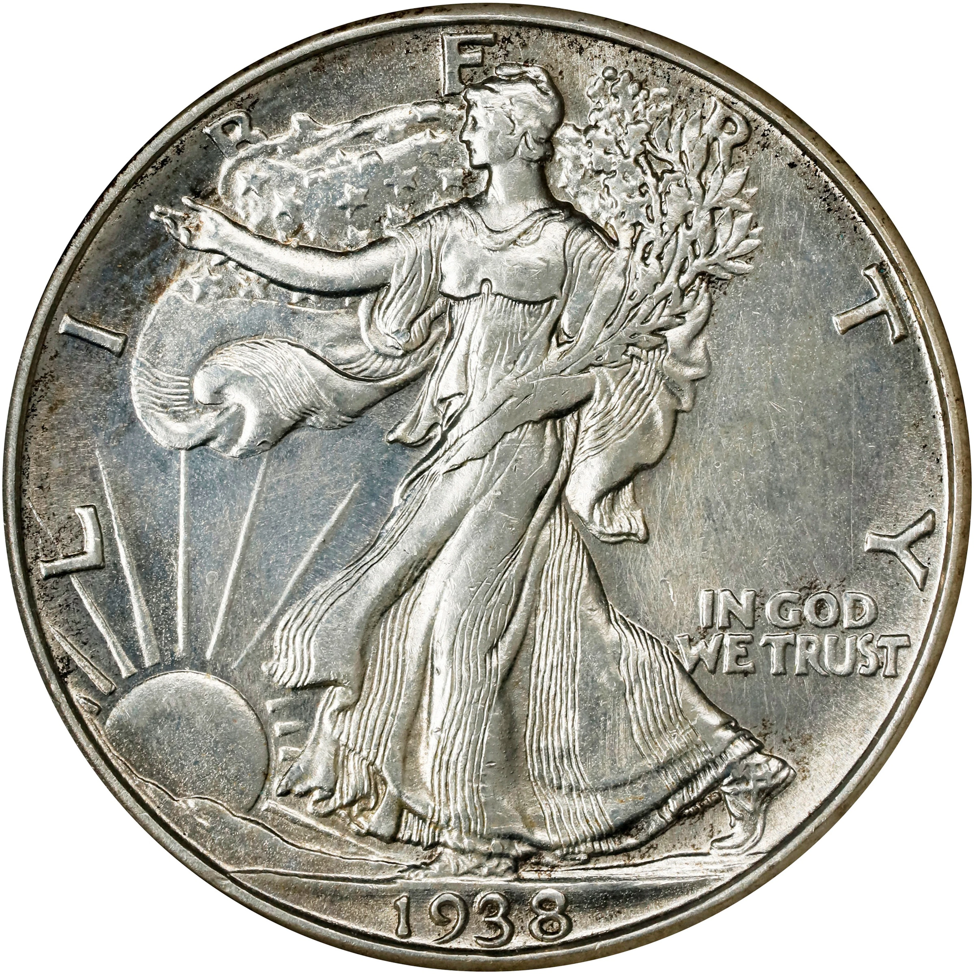 1938-D Walking Liberty Half Dollar. MS-62 (ANACS). OH.