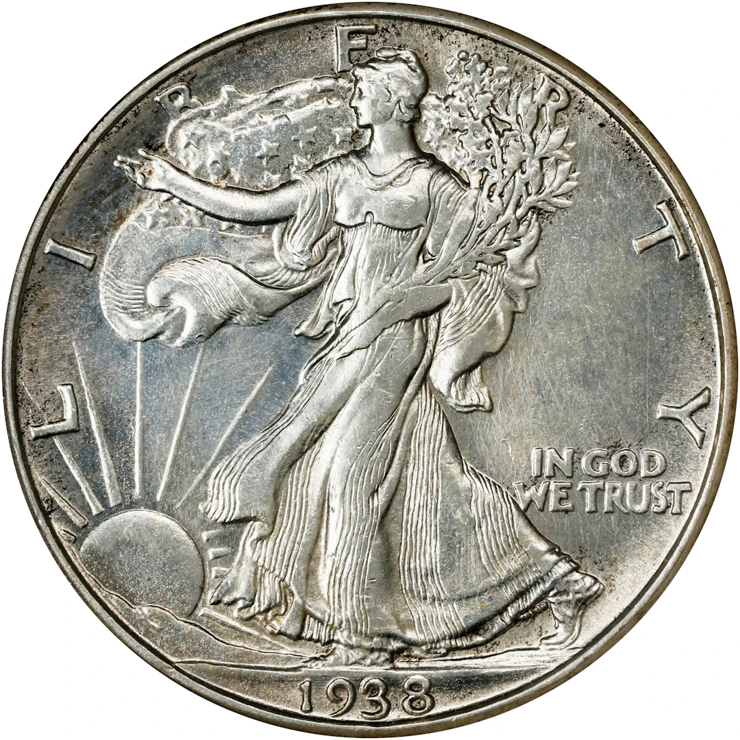 1938-D Walking Liberty Half Dollar. MS-62 (ANACS). OH.