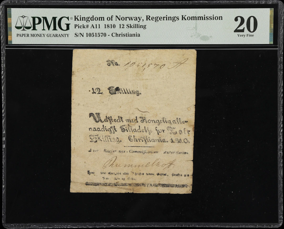 (◊) NORWAY. Regjerings Commission. 12 Skilling, 1810. P-A11. Sieg