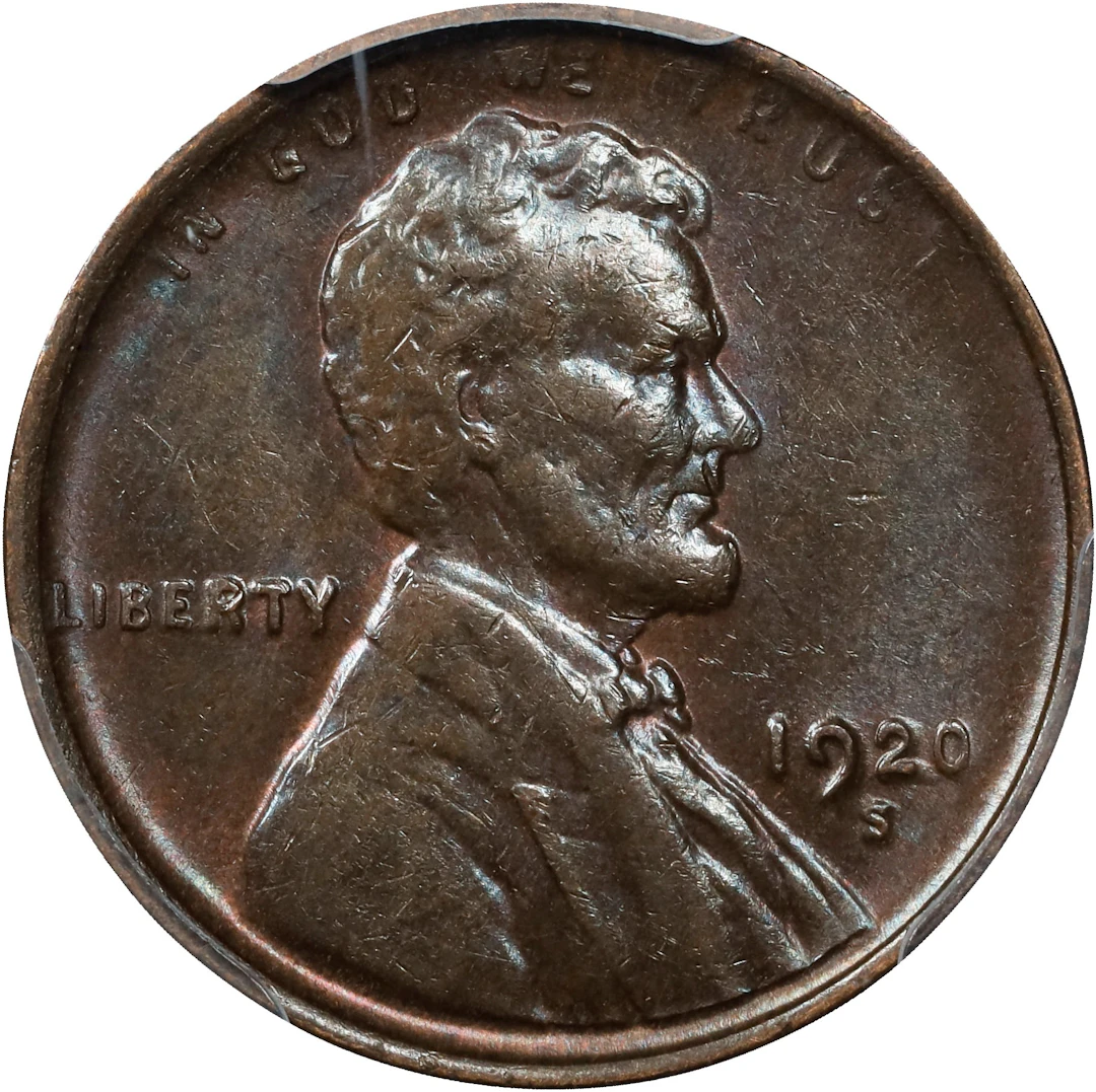 1920-S Lincoln Cent. MS-62 BN (PCGS).