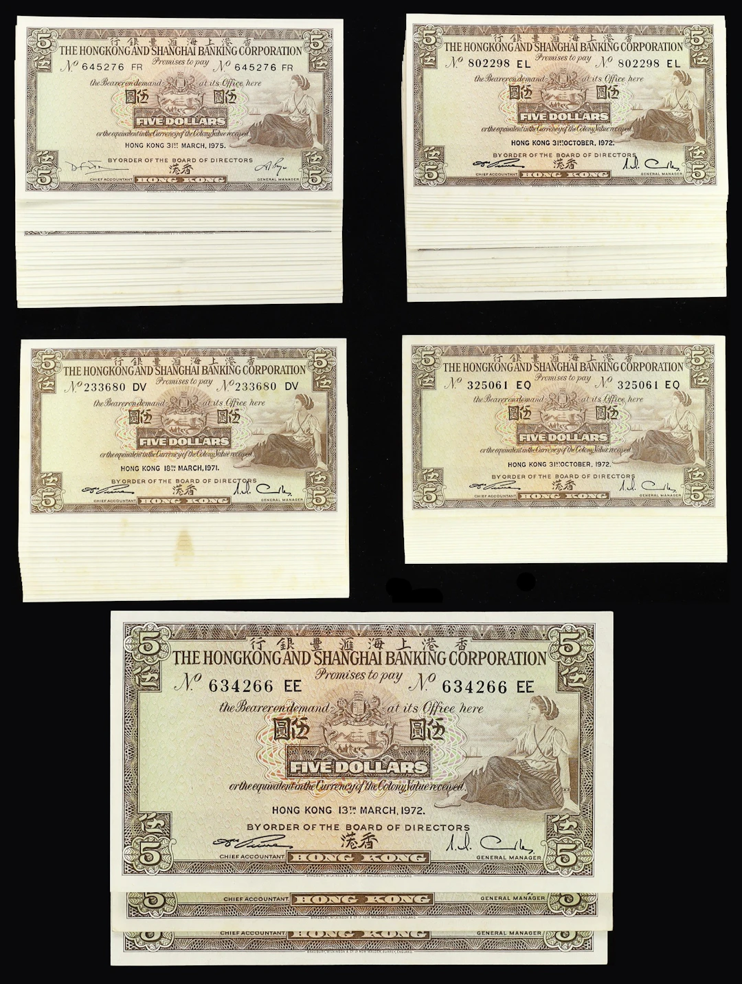 HONG KONG (SAR). Lot of (88). Hong Kong & Shanghai Banking Corporation.