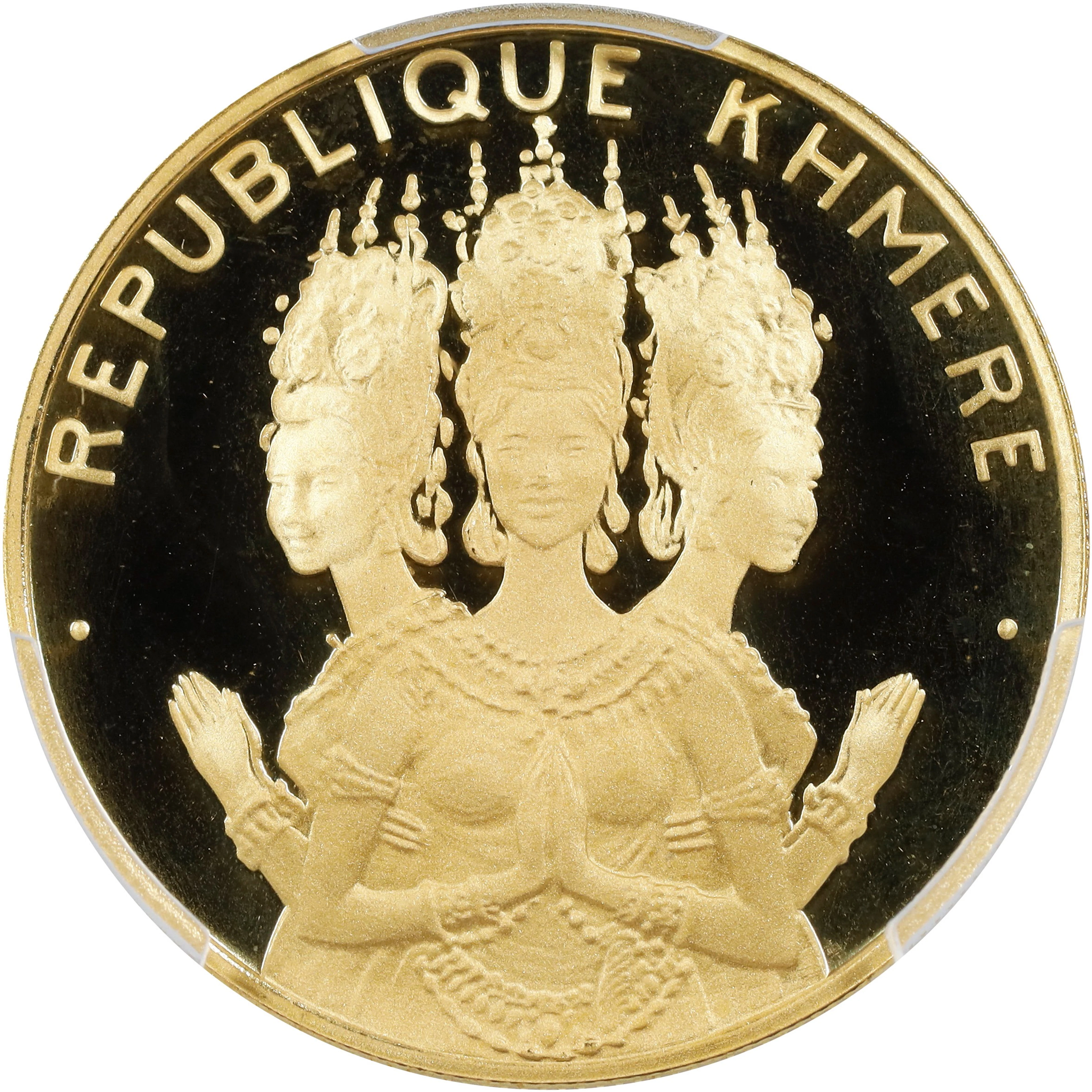 CAMBODIA. 50000 Riels, 1974. PCGS PROOF-68 Deep Cameo.