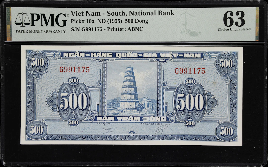VIETNAM, SOUTH. National Bank of Vietnam. 500 Dong, ND (1955). P-10a.
