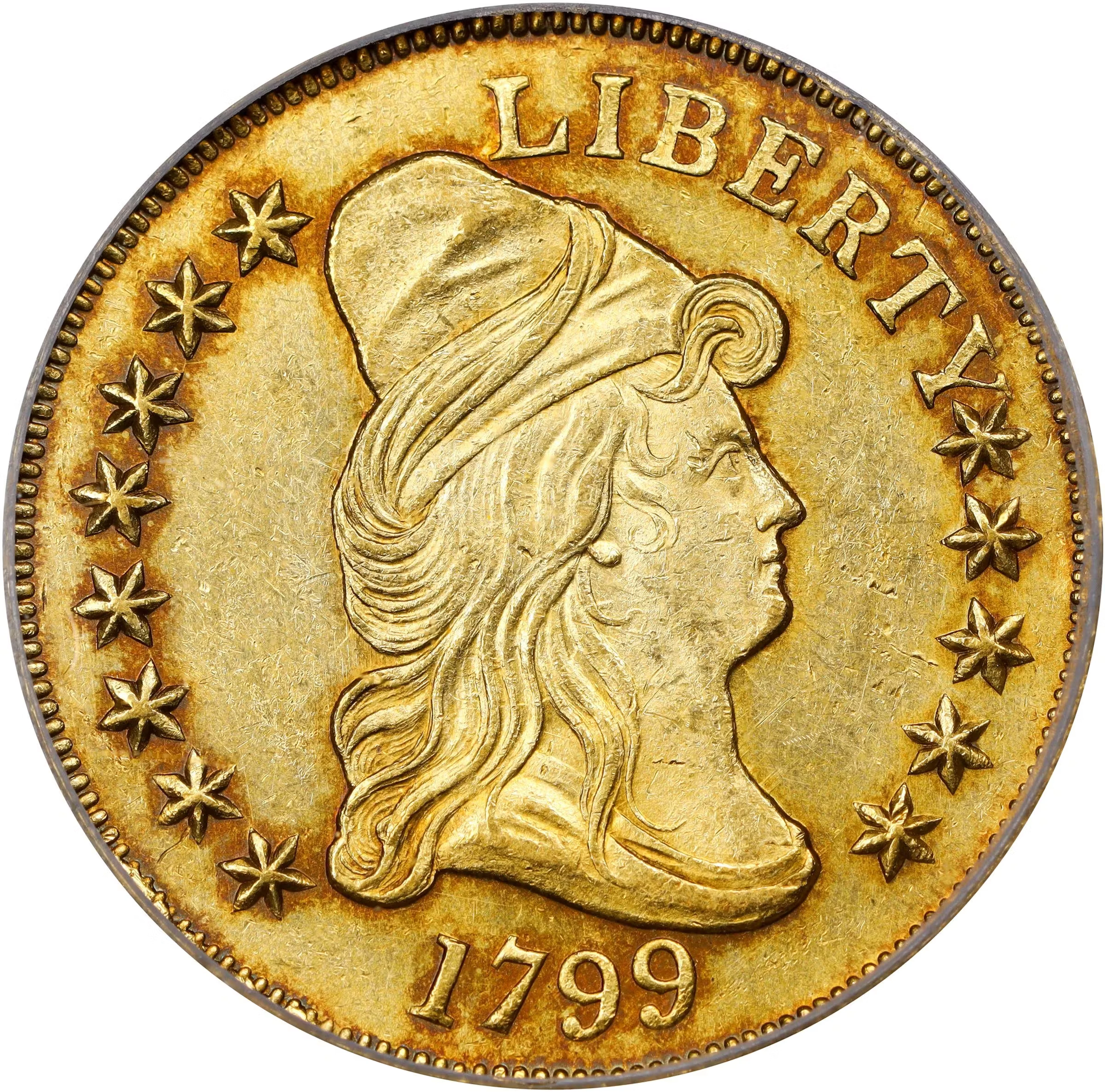 1799 Capped Bust Right Eagle. BD-8, Taraszka-20. Rarity-5. Small Obverse