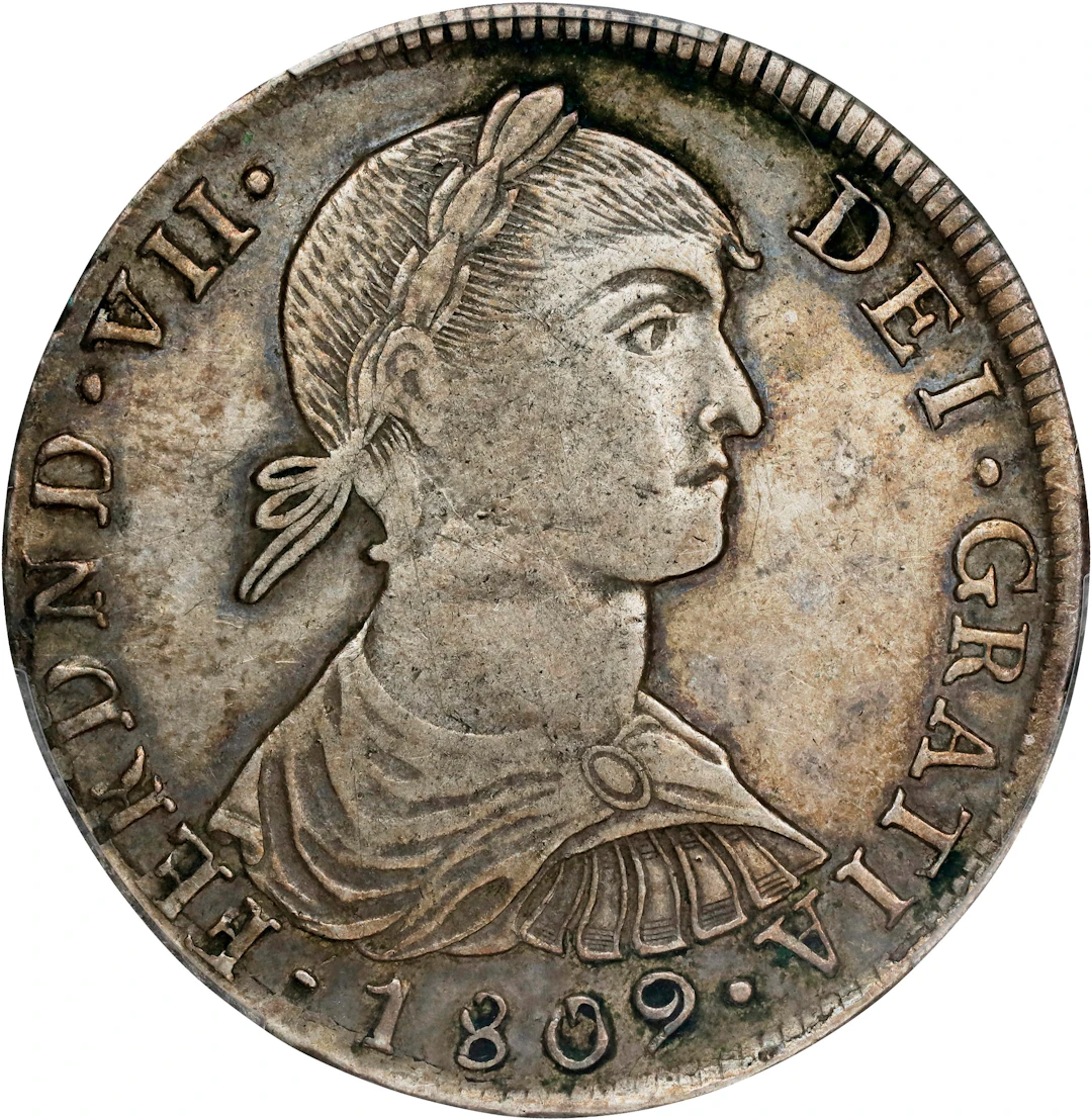 PERU. 8 Reales, 1809-LIMAE JP. Lima Mint. Ferdinand VII. PCGS EF-40.