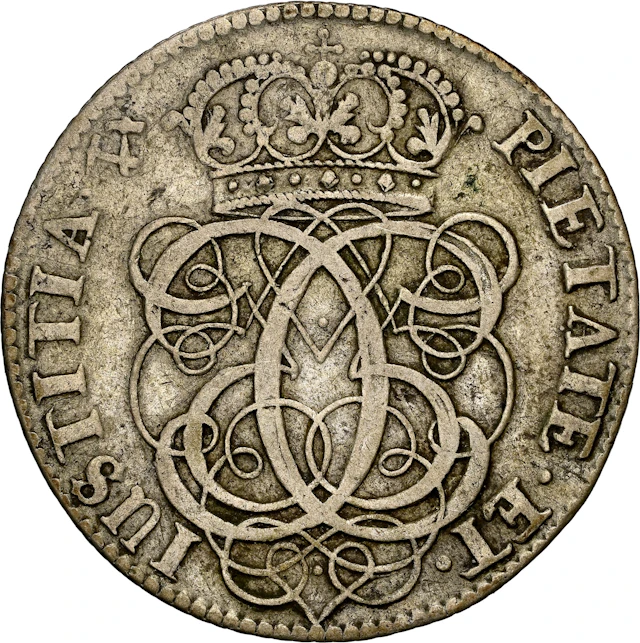 NORWAY. 2 Mark, 1688. Kongsberg Mint. Christian V. NGC EF-40.