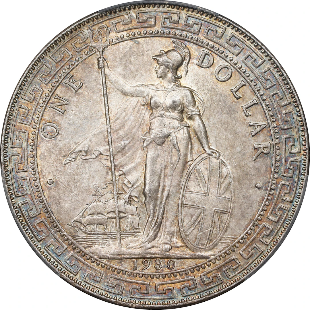 GREAT BRITAIN. Trade Dollar, 1930-B. Bombay Mint. George V. PCGS MS-64.