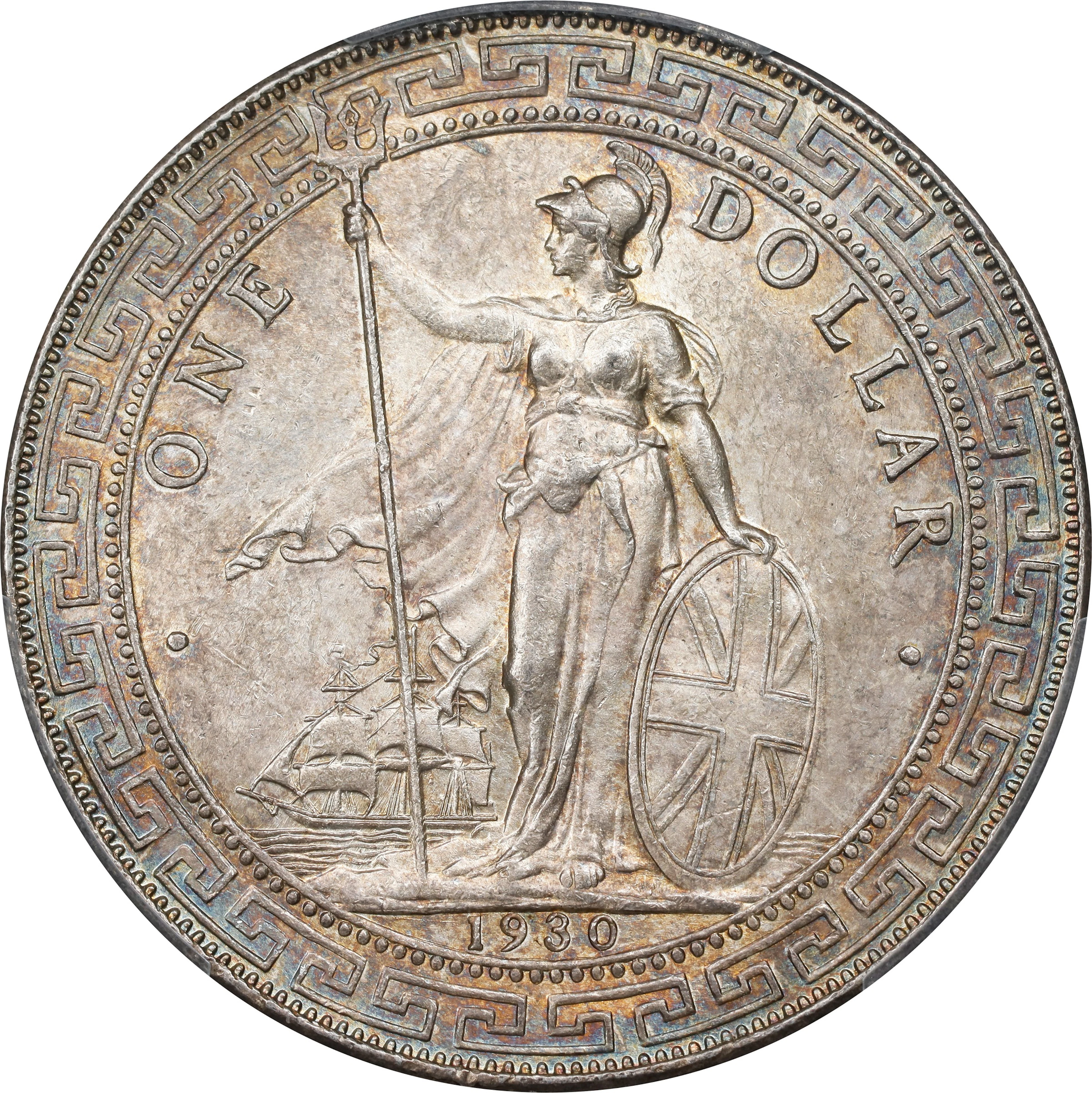 GREAT BRITAIN. Trade Dollar, 1930-B. Bombay Mint. George V. PCGS MS-64.
