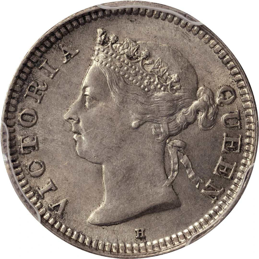(t) HONG KONG (SAR). 5 Cents, 1889-H. Birmingham (Heaton) Mint. Victoria.
