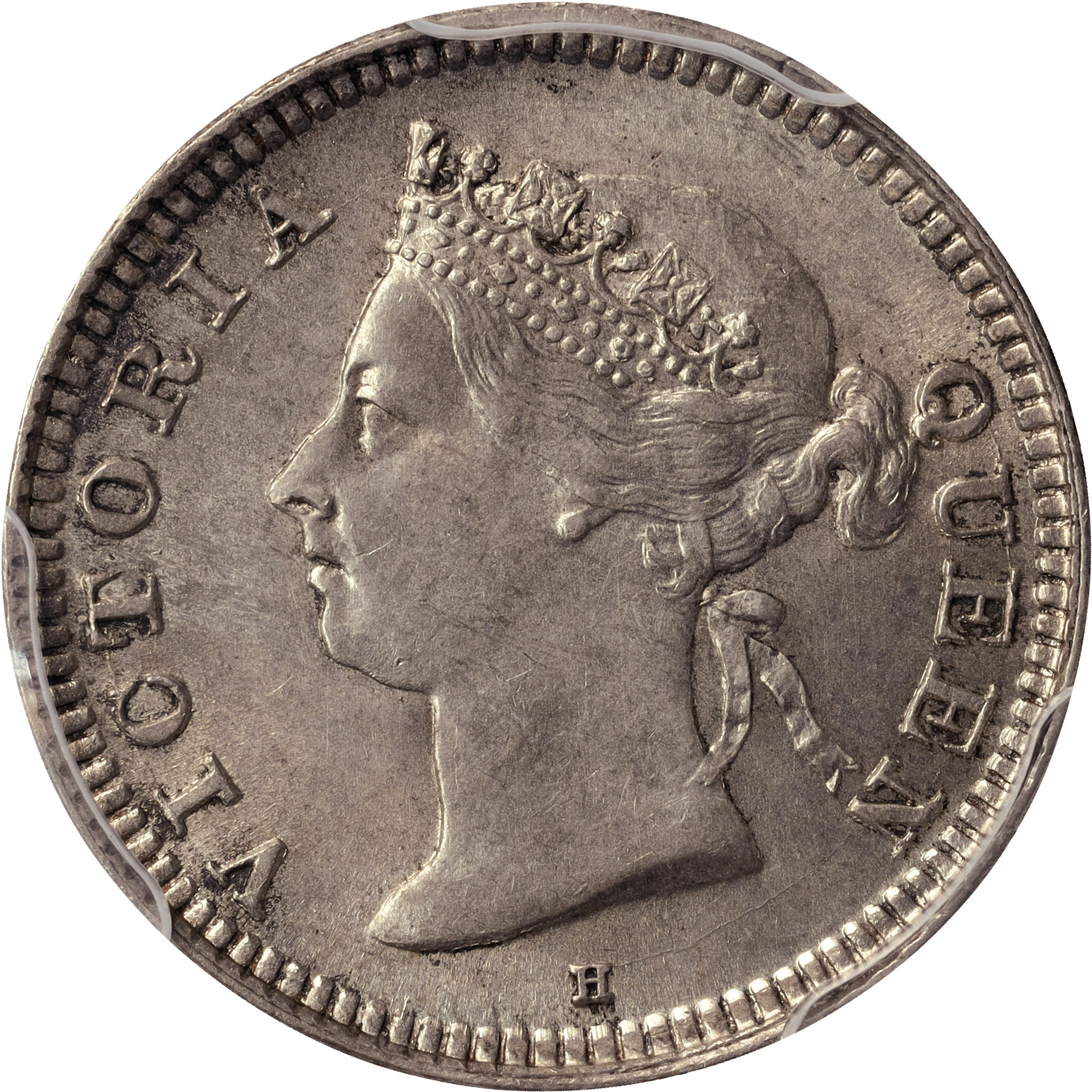 (t) HONG KONG (SAR). 5 Cents, 1889-H. Birmingham (Heaton) Mint. Victoria.