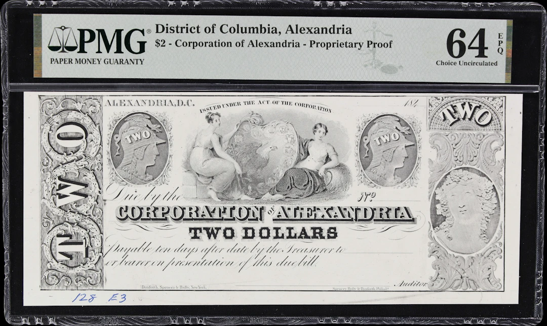 Alexandria, District of Columbia. Corporation of Alexandria. 184x