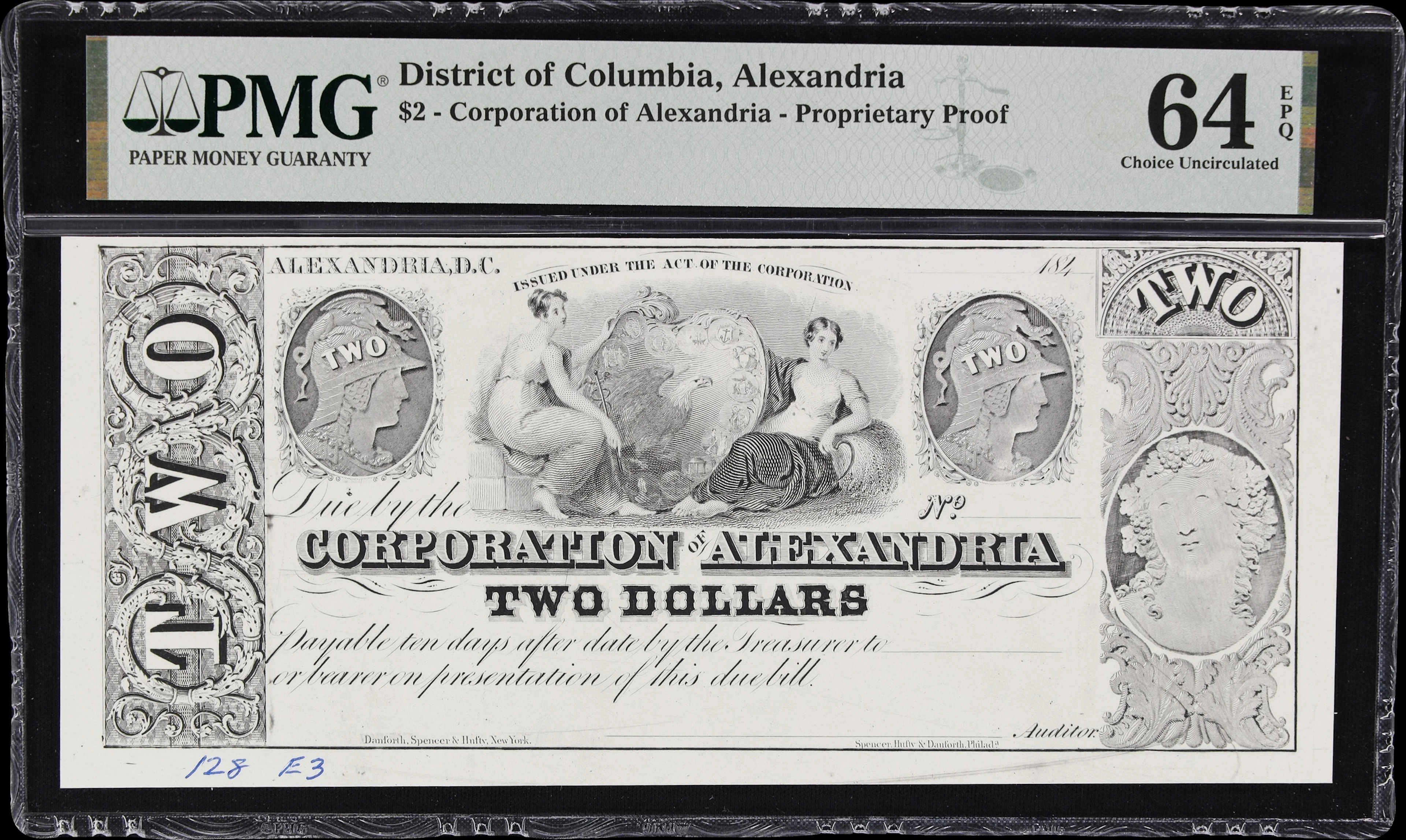 Alexandria, District of Columbia. Corporation of Alexandria. 184x