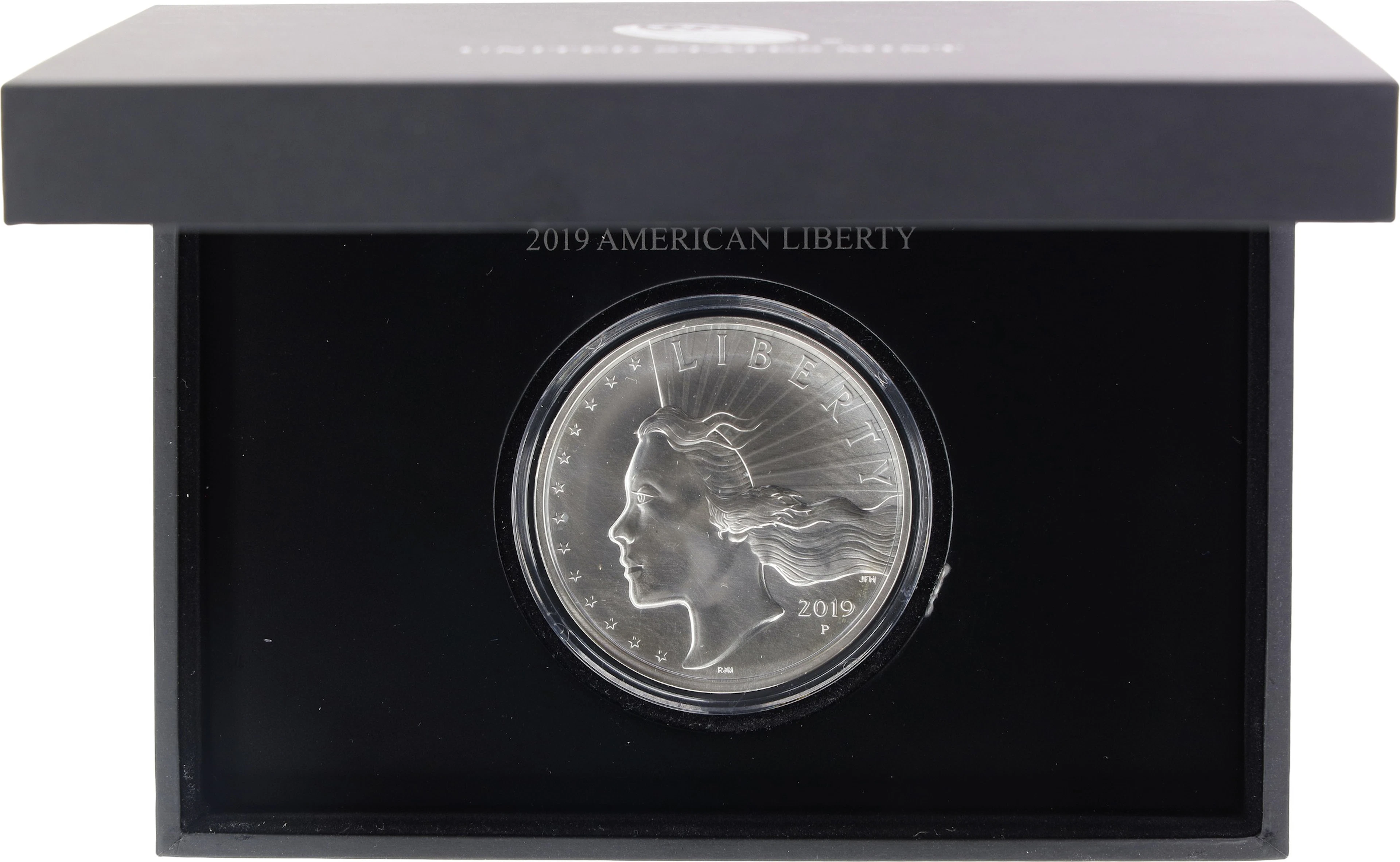 (2.5 oz, 77.76 g ASW). 2019-P American Liberty Silver Medal. High Relief.