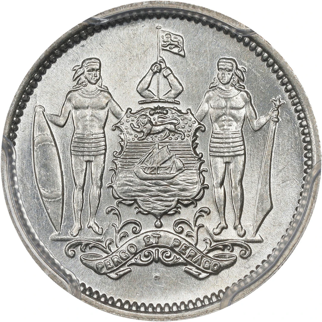 BRITISH NORTH BORNEO. 25 Cents, 1929. Birmingham (Heaton) Mint. George
