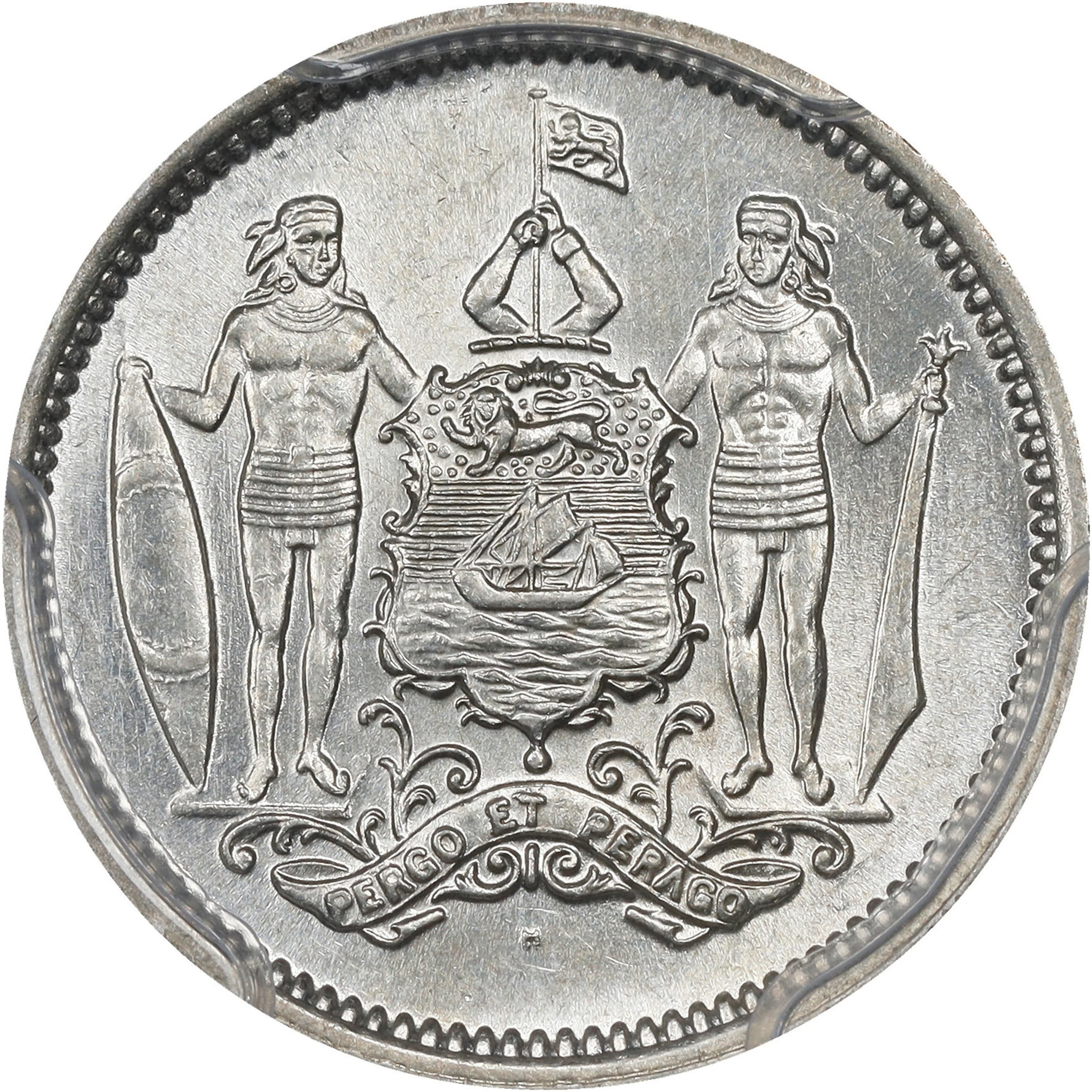 BRITISH NORTH BORNEO. 25 Cents, 1929. Birmingham (Heaton) Mint. George