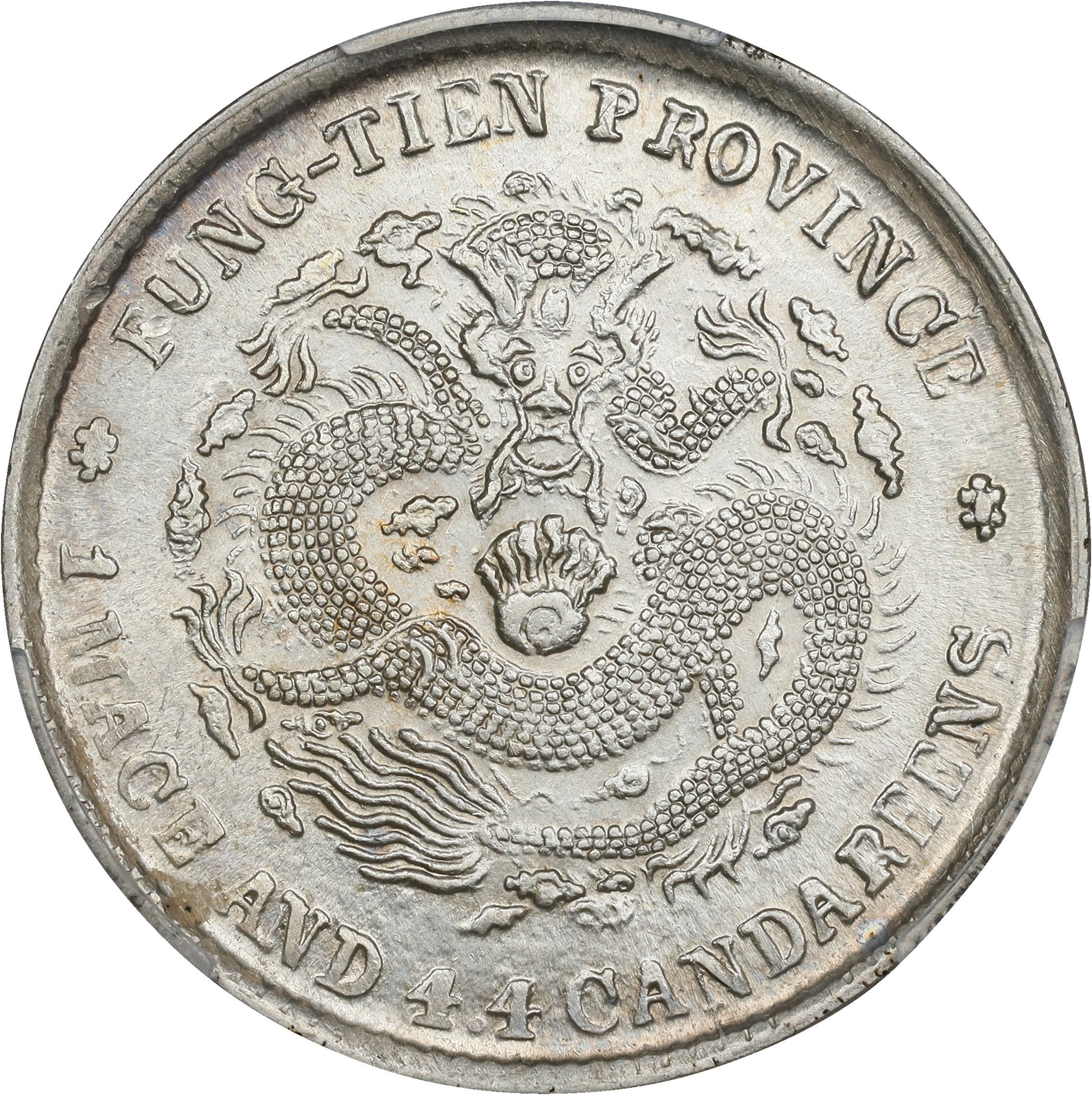 (t) CHINA. Fengtien. 1 Mace 4.4 Candareens (20 Cents), CD (1904).