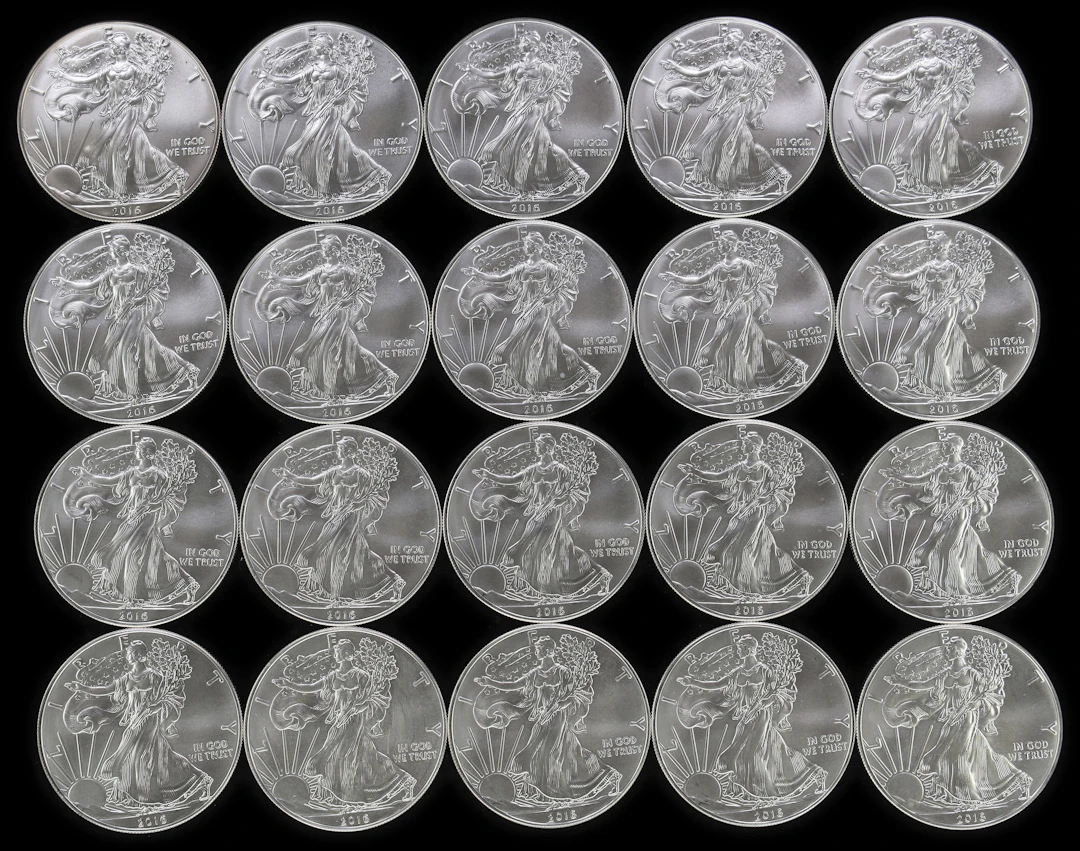 (20 oz, 622.08 g ASW). Lot of (20) 2016 American Silver Eagles.