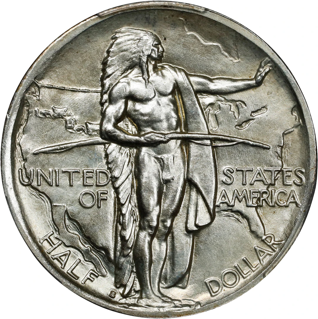 1939-S Oregon Trail Memorial. Unc Details--Wheel Mark (PCGS).