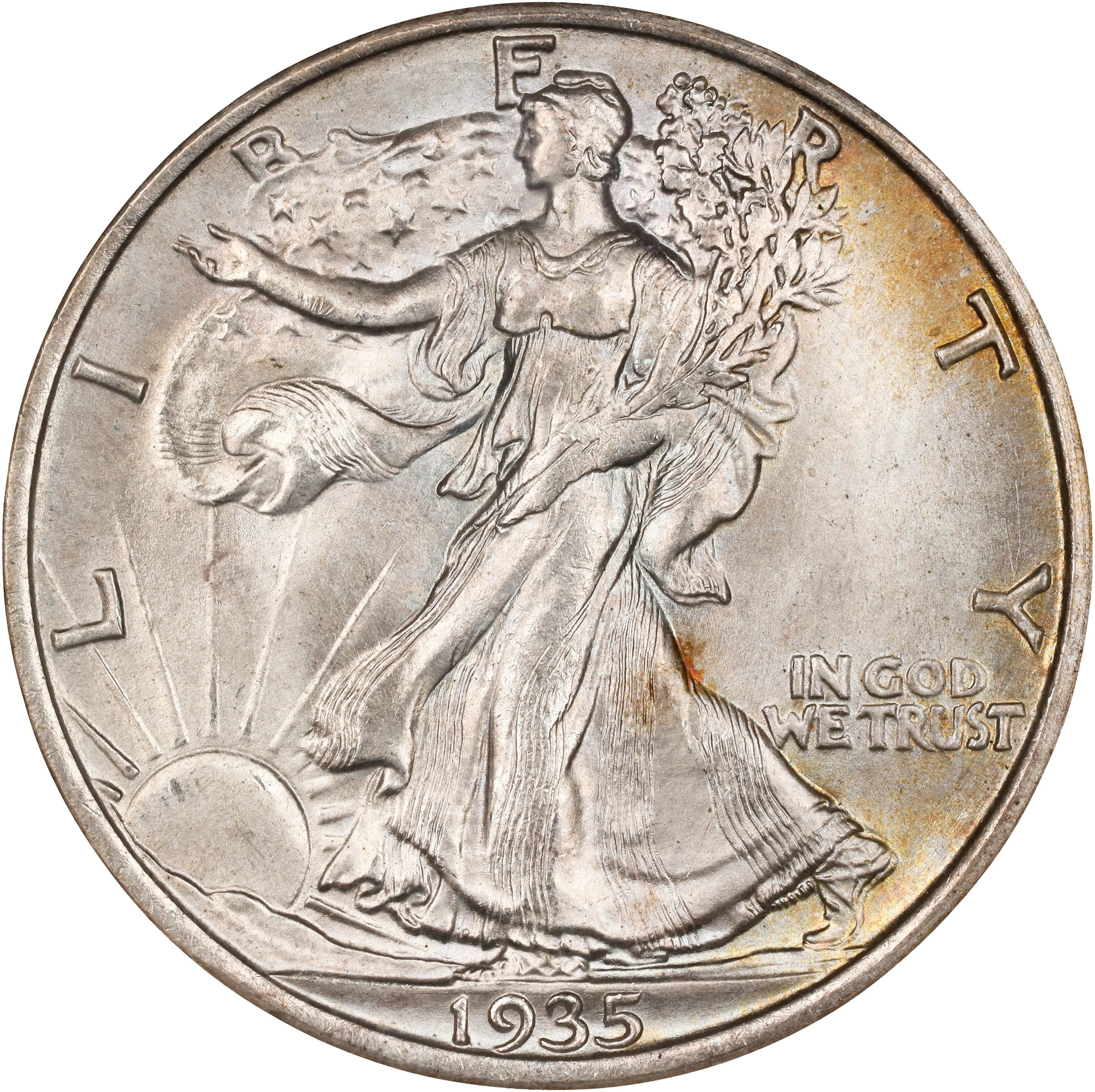 1935 Walking Liberty Half Dollar. MS-65 (NGC).