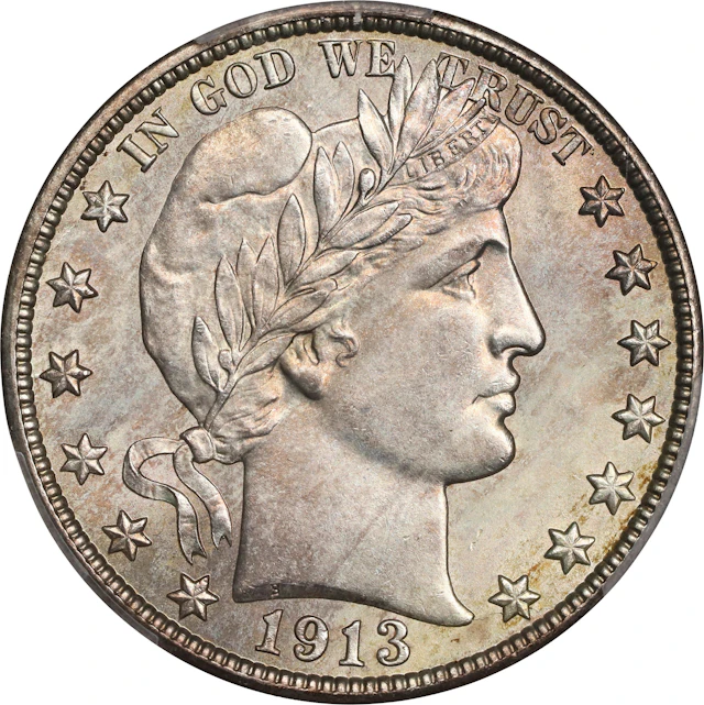 1913-S Barber Half Dollar. MS-66+ (PCGS). CAC.