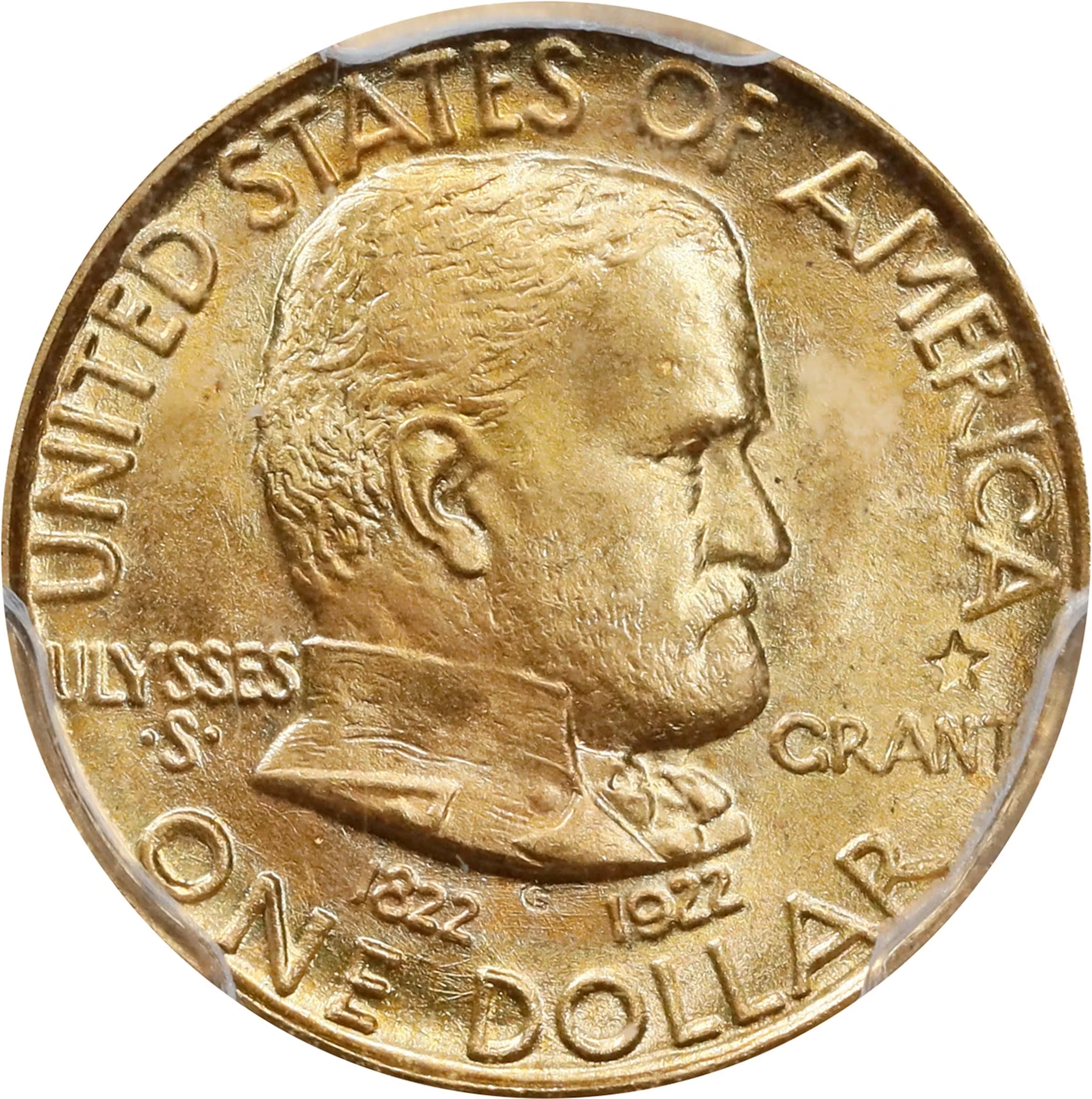 1922 Grant Memorial Gold Dollar. Star. MS-67+ (PCGS). CAC.