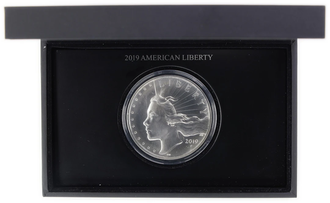 (2.5 oz, 77.76 g ASW). 2019-P American Liberty Silver Medal. High Relief.