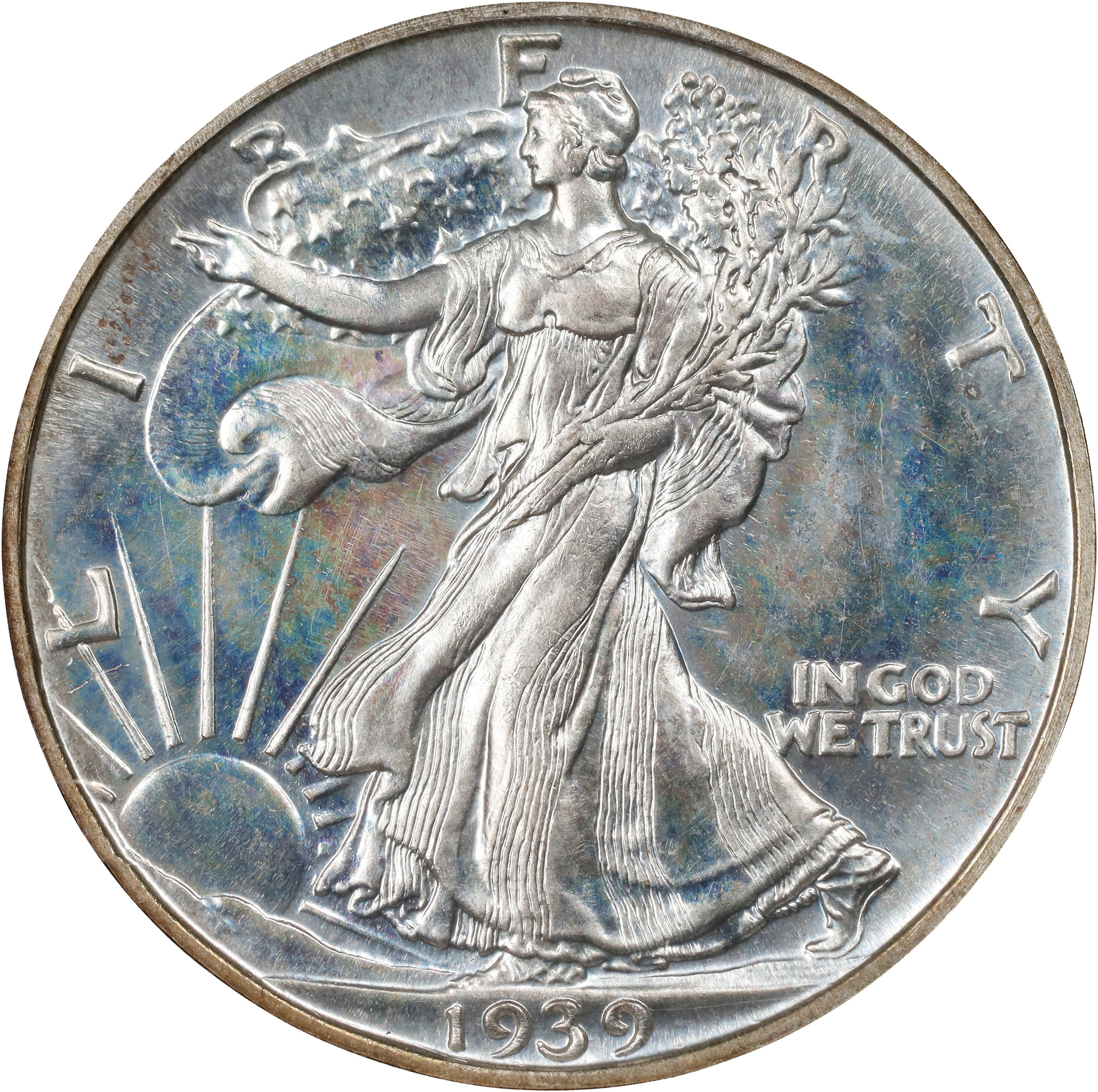 1939 Walking Liberty Half Dollar. Proof-64 (NGC).