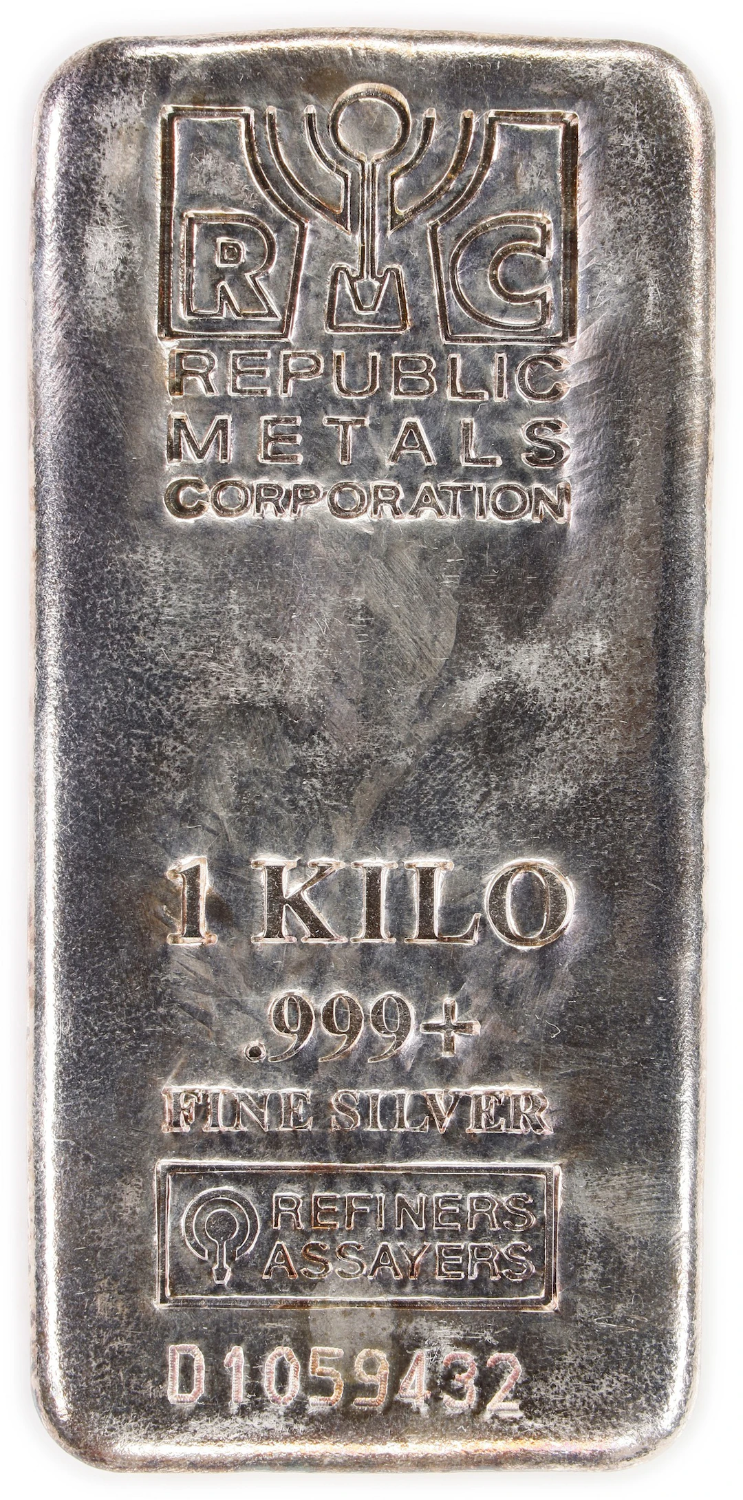 (32.151 oz, 1000 g ASW). RMC 1 Kilo Silver Bar.