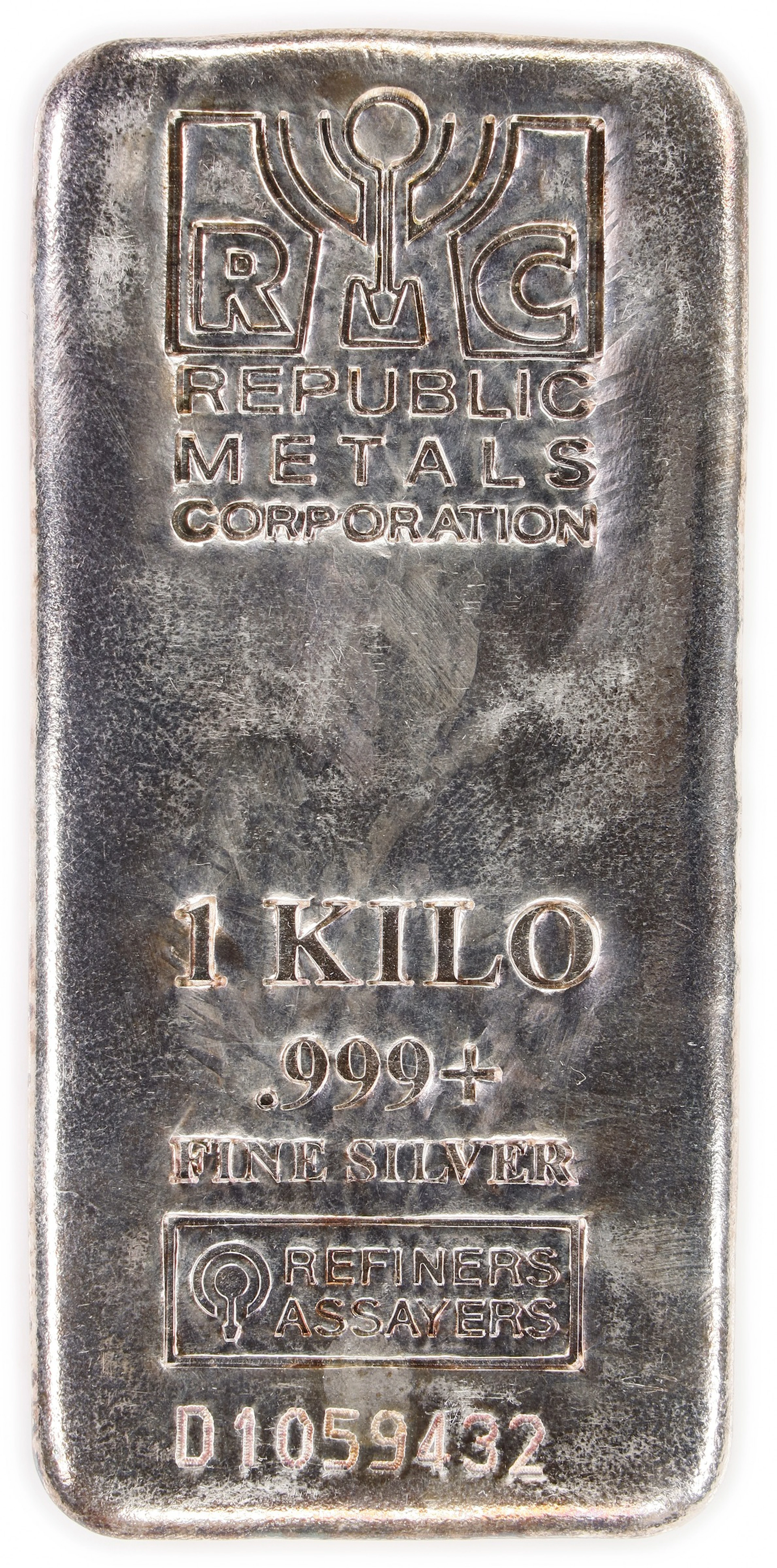 (32.151 oz, 1000 g ASW). RMC 1 Kilo Silver Bar.