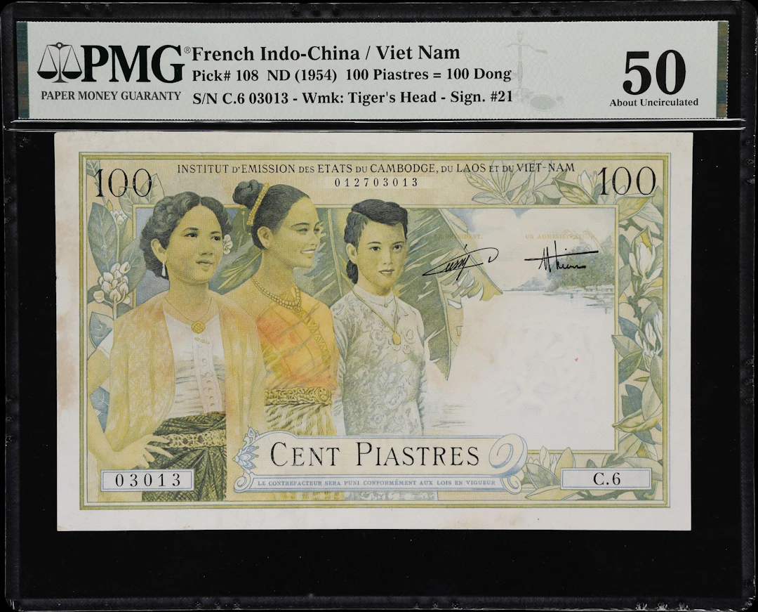 FRENCH INDO-CHINA / VIETNAM. Institut d'Emission des Etats du Cambodge