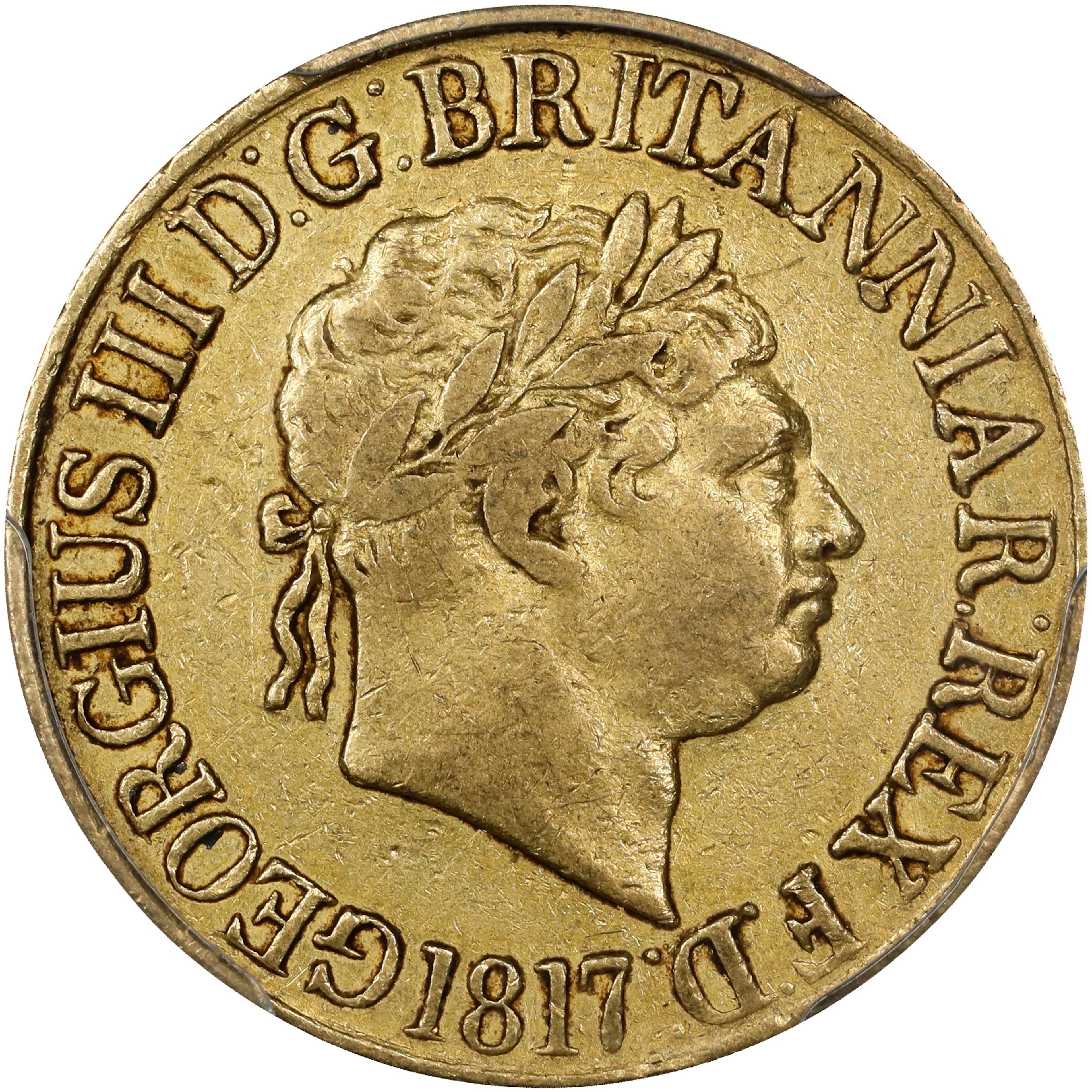 GREAT BRITAIN. Sovereign, 1817. London Mint. George III. PCGS EF-40.