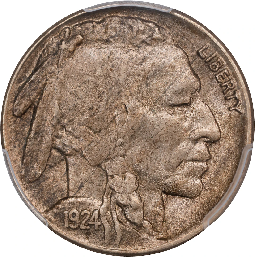 1924-S Buffalo Nickel. AU-58 (PCGS).