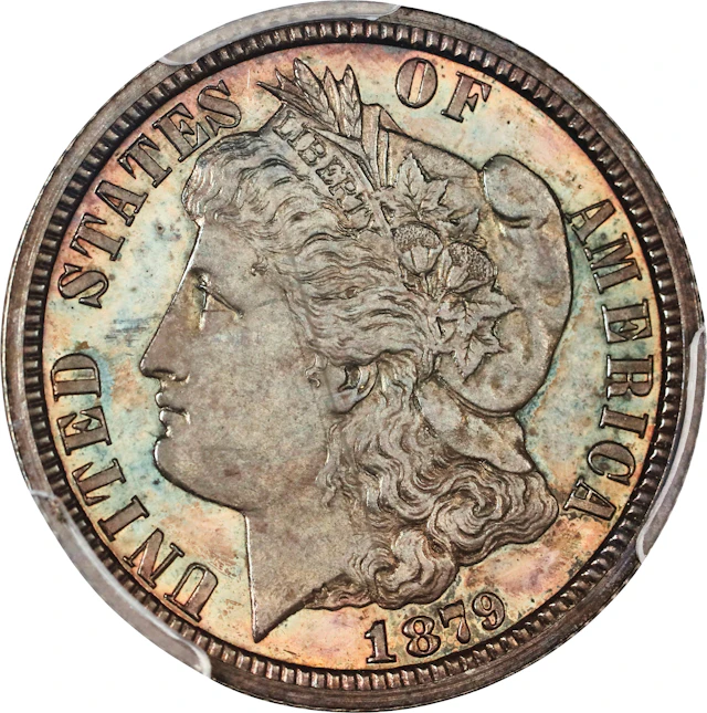 1879 Pattern Morgan Dime. Judd-1588, Pollock-1781. Rarity-6+. Silver.