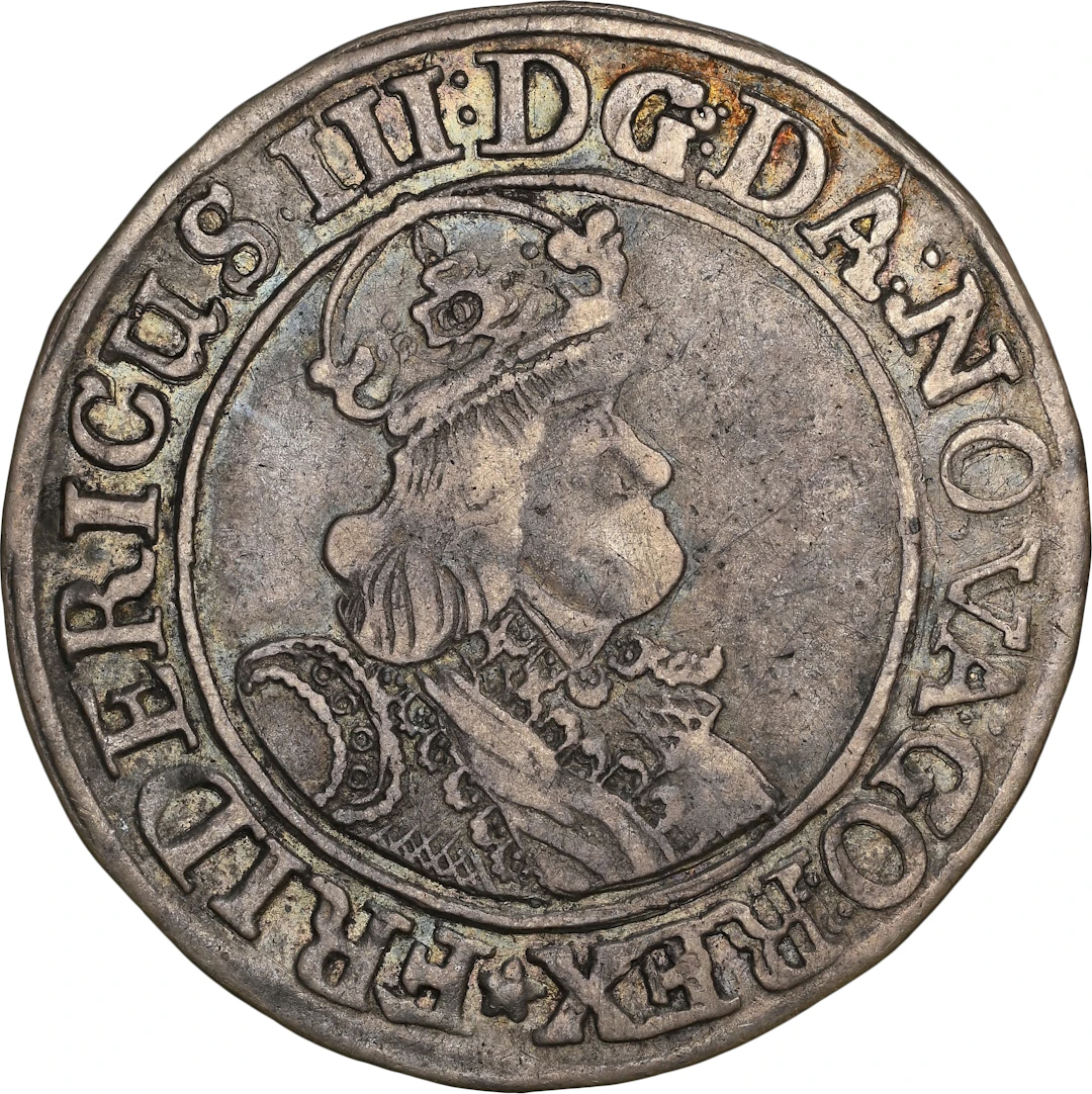NORWAY. 1/4 Speciedaler, 1654. Christiania Mint. Frederik III. NGC VF-30.