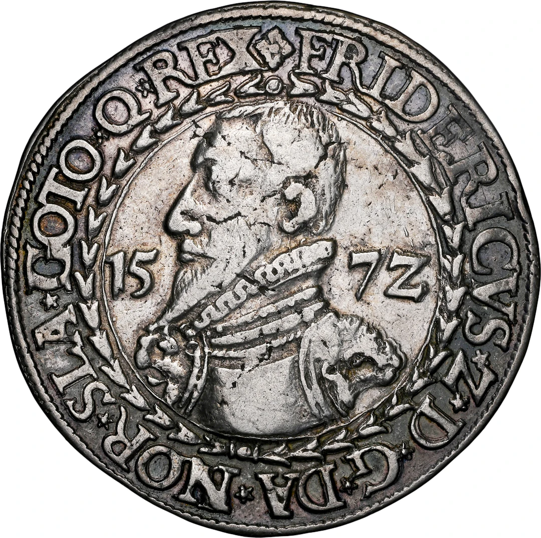 DENMARK. Speciedaler, 1572. Copenhagen Mint. Frederik II. NGC VF-35.