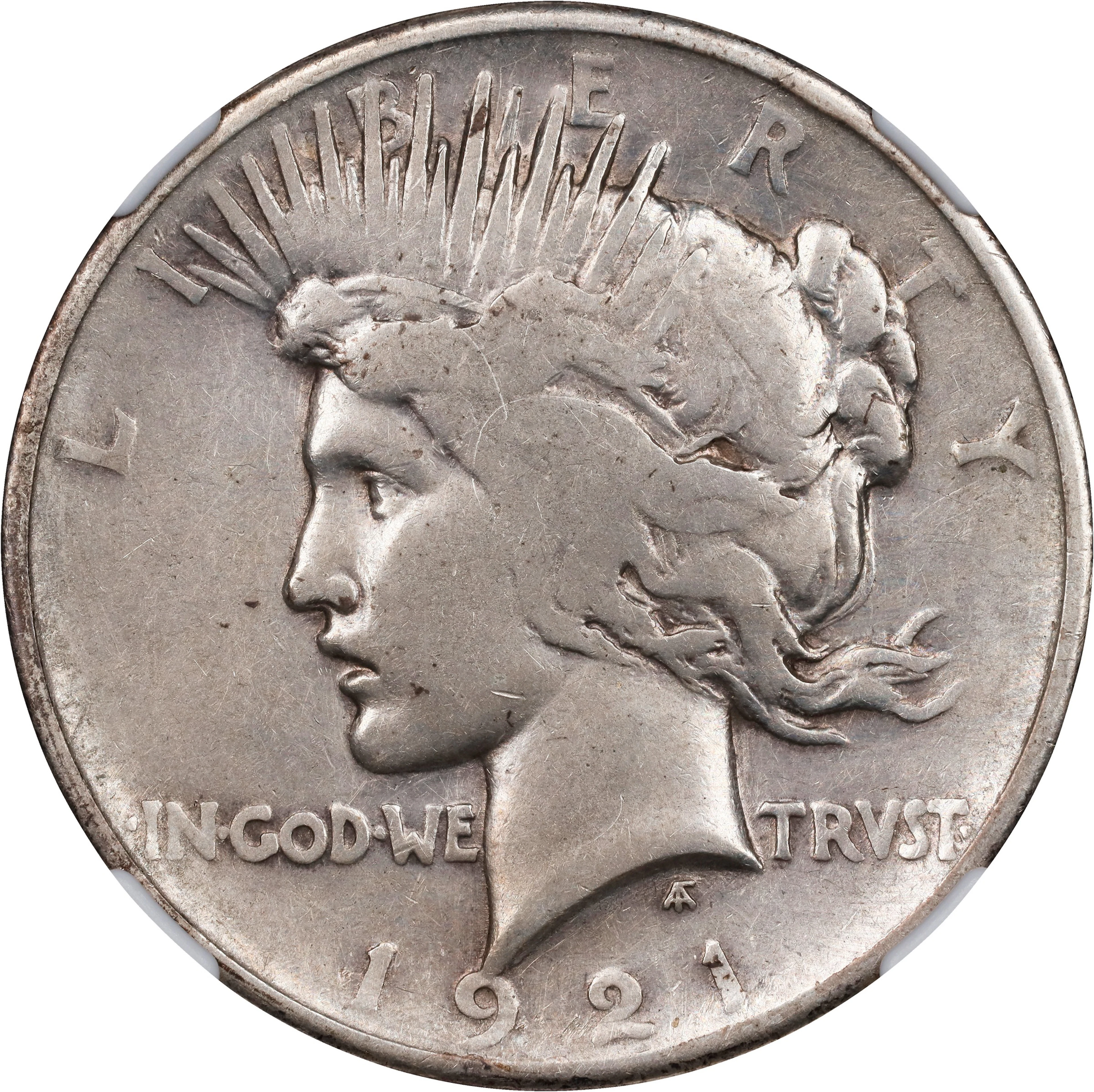 1921 Peace Silver Dollar. High Relief. Fine-15 (NGC).