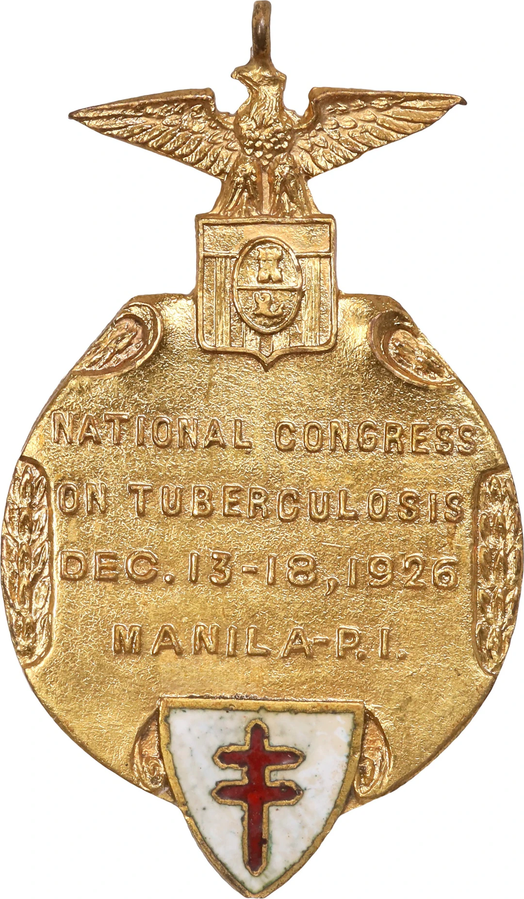 PHILIPPINES. First National Congress on Tuberculosis Gilt Bronze Medal