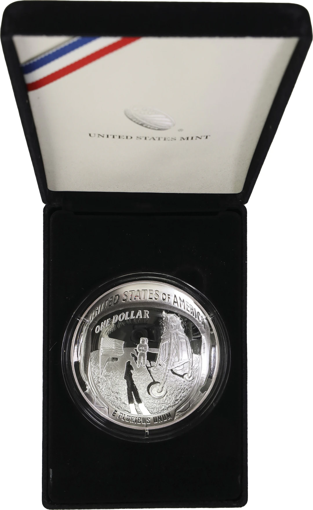 (5 oz, 155.52 g ASW). 2019-P Apollo 11 50th Anniversary 5 oz U.S.