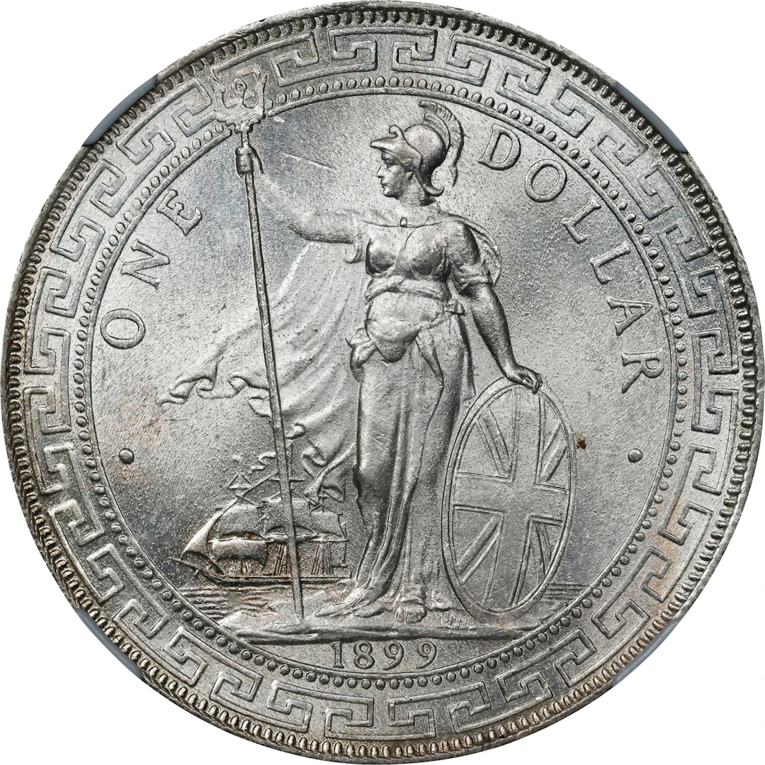 GREAT BRITAIN. Trade Dollar, 1899-B. Bombay Mint. Victoria. NGC MS-64.