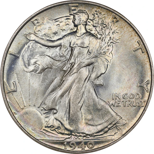 1940 Walking Liberty Half Dollar. MS-68 (NGC).