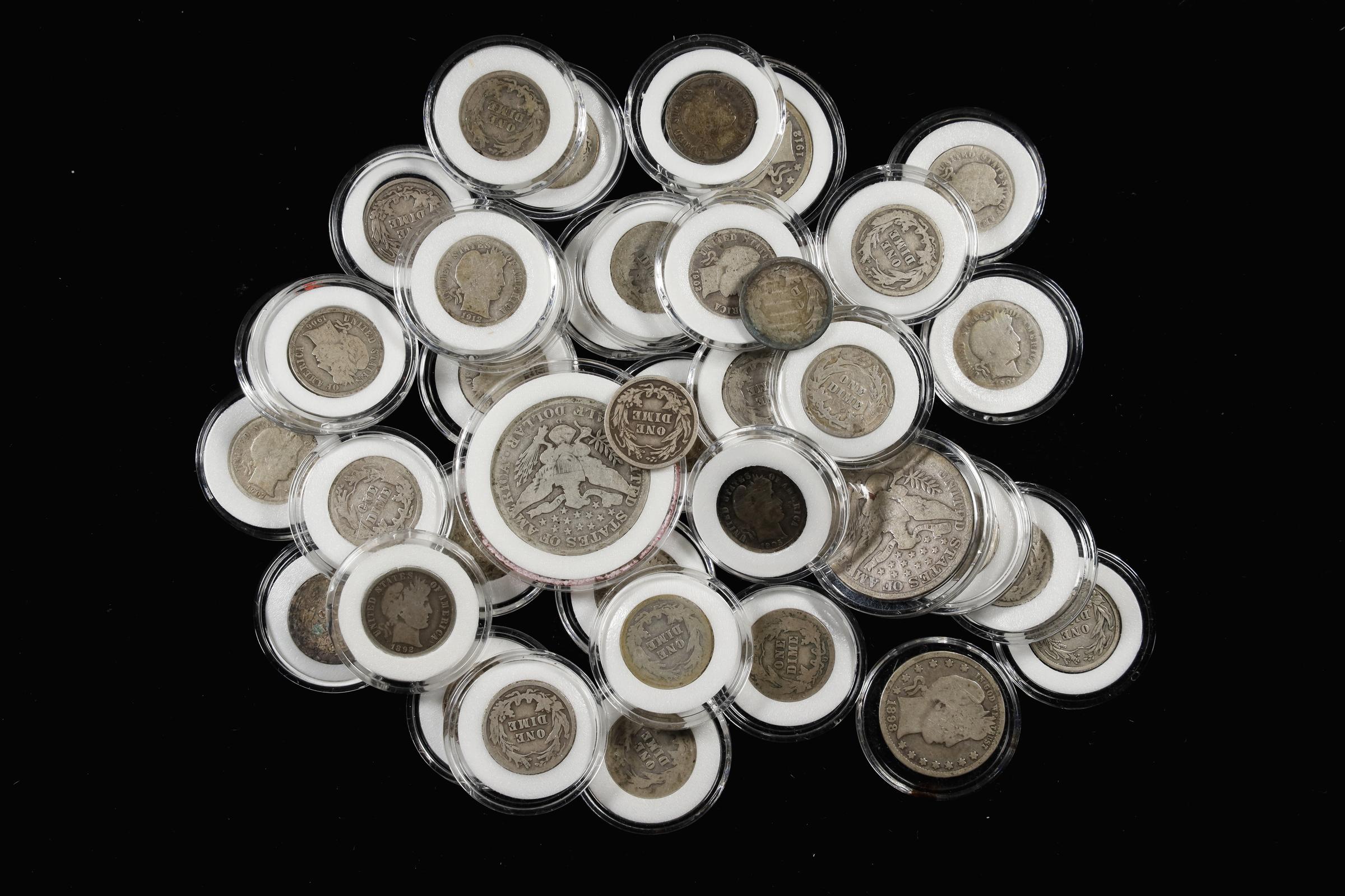 (3.798 oz, 118.126 g ASW). $5.25 Face Value in 90% U.S. Barber Coins.