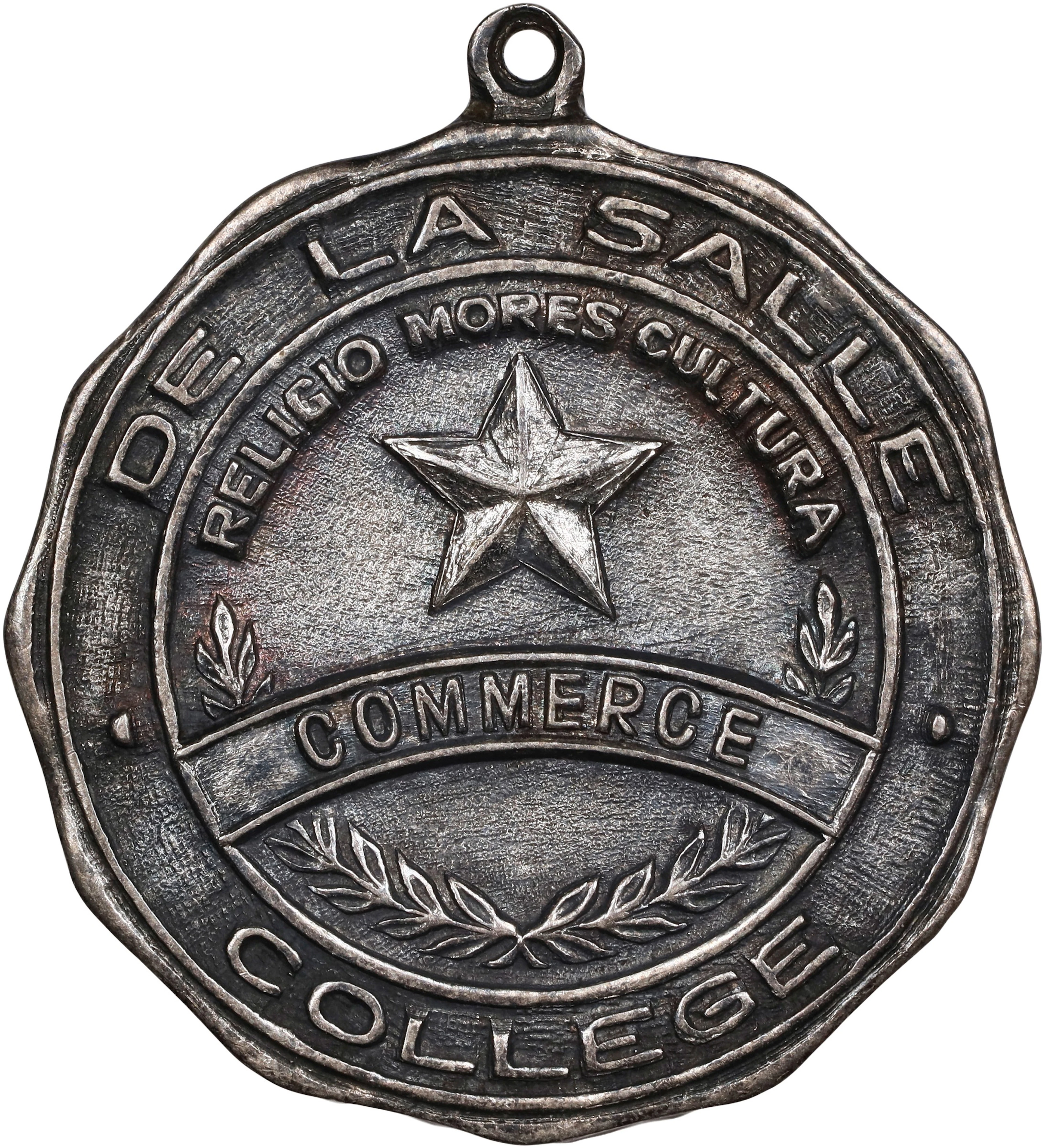 PHILIPPINES. De La Salle College Silver Medal. ABOUT UNCIRCULATED.