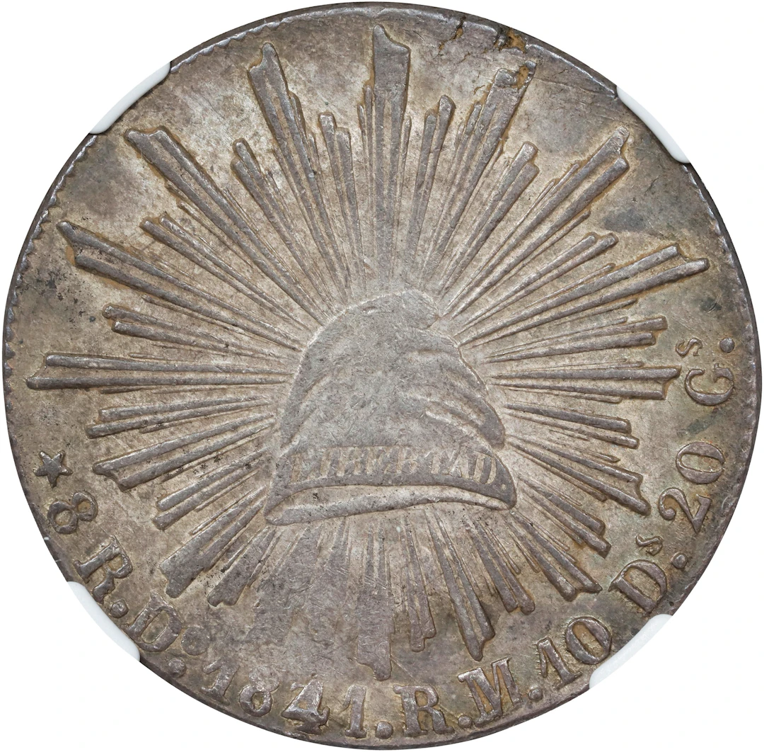 MEXICO. 8 Reales, 1841/31-Do RM. Durango Mint. NGC AU-55.