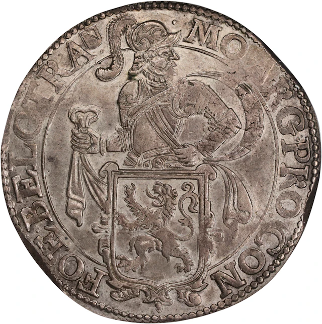 REPUBLIC OF THE SEVEN UNITED NETHERLANDS. Utrecht. 1651-(shield) Leeuwendaalder.