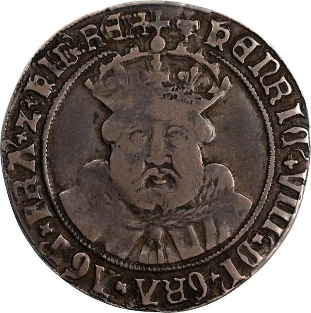 GREAT BRITAIN. Testoon, ND (1544-47). London Mint; mm: Lis. Henry