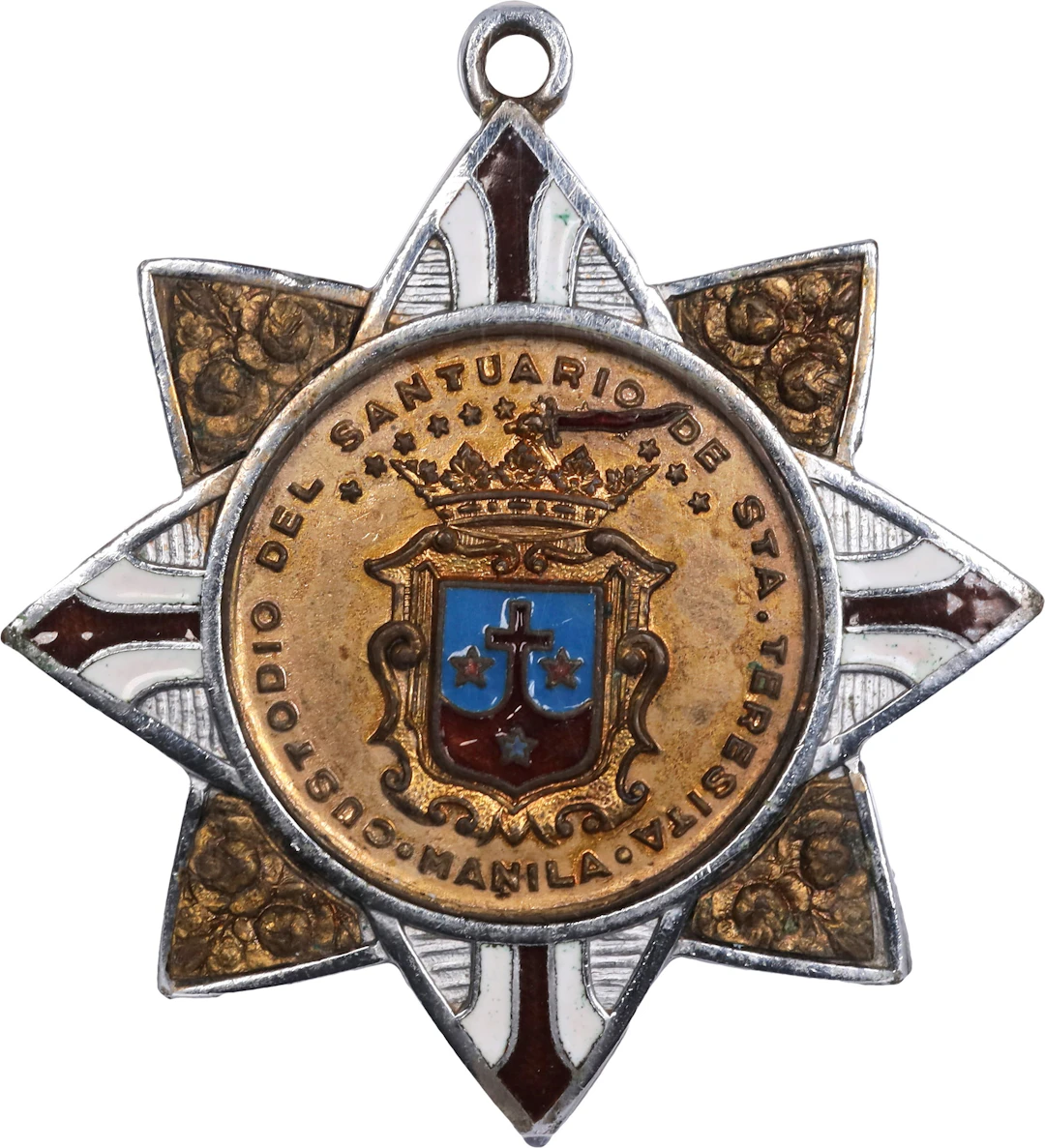 PHILIPPINES. St. Theresita Custodian Silvered Bronze Medal. NGC MS-62.
