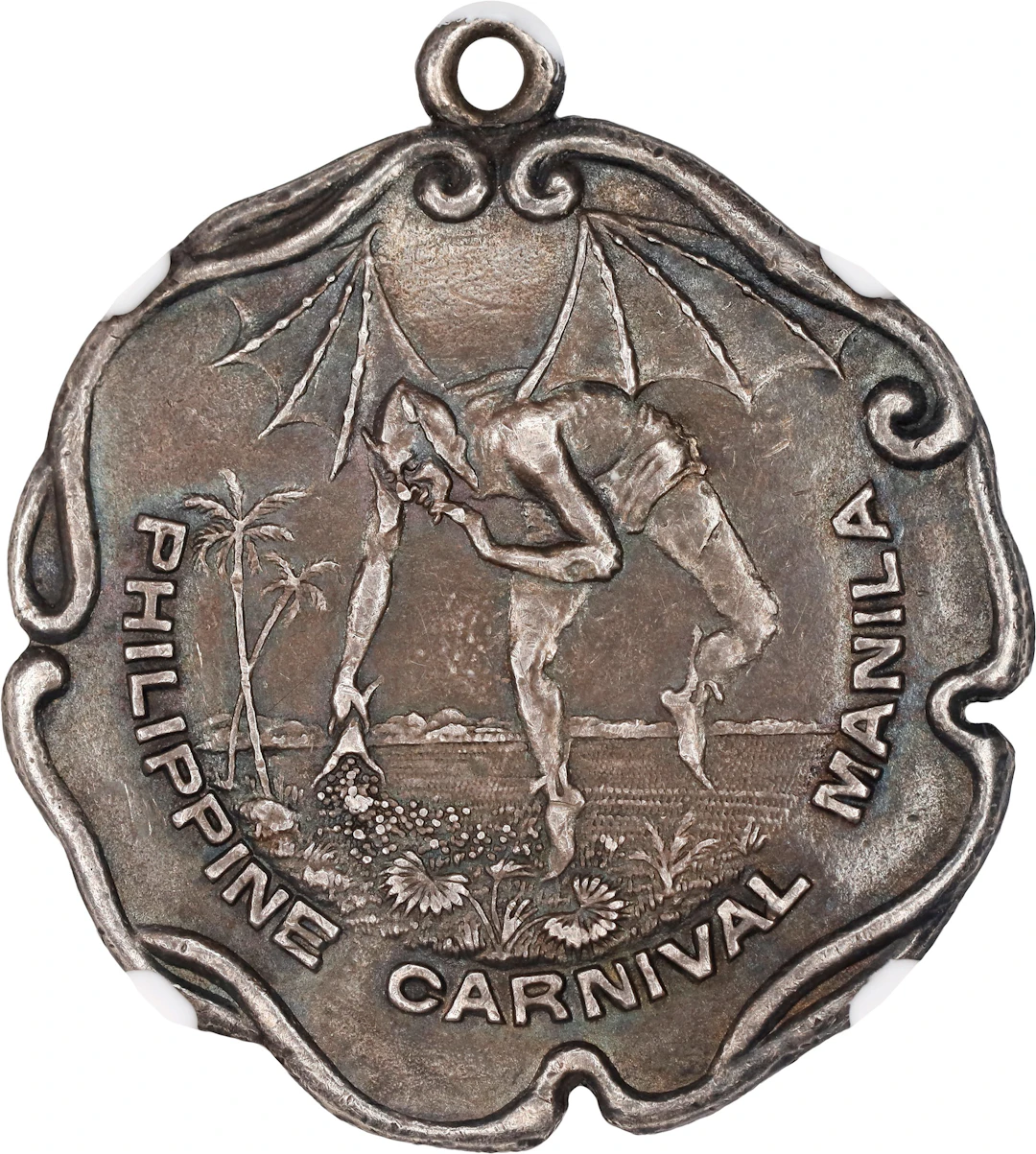 PHILIPPINES. Manila. Carnival Silver Medal, 1914. NGC AU-53.