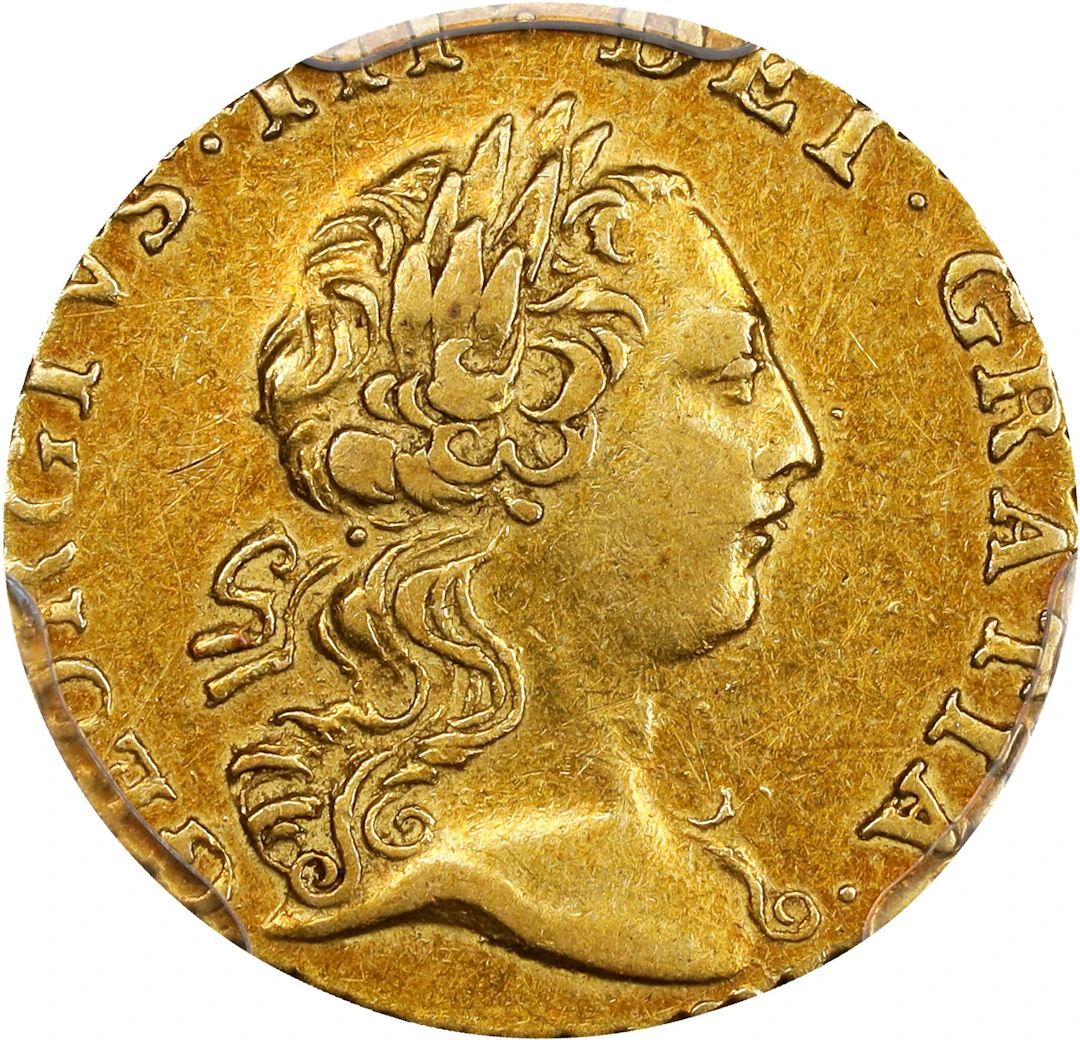 GREAT BRITAIN. 1/4 Guinea, 1762. London Mint. George III. PCGS AU-50.