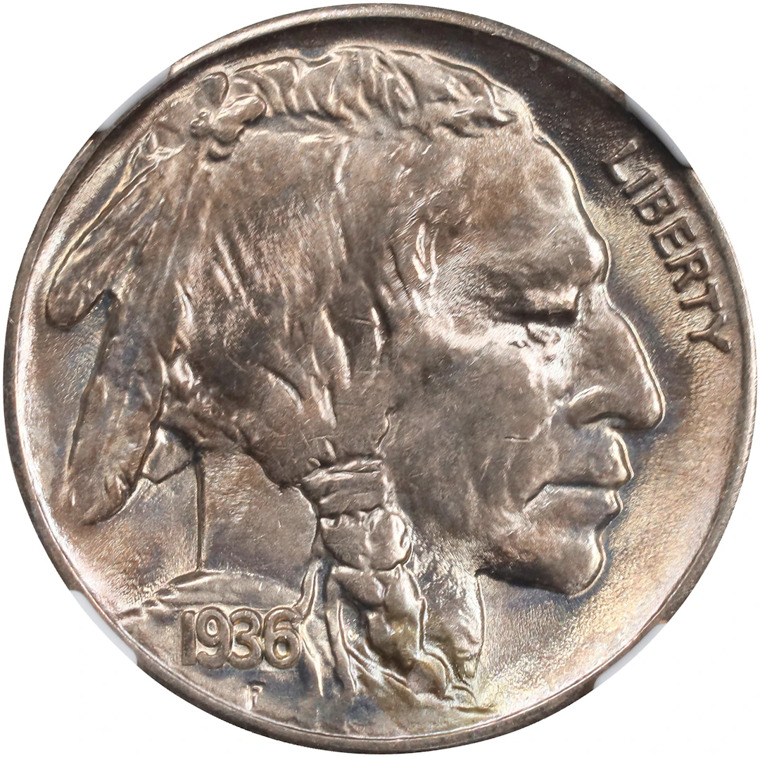 1936-S Buffalo Nickel. MS-66 (NGC).