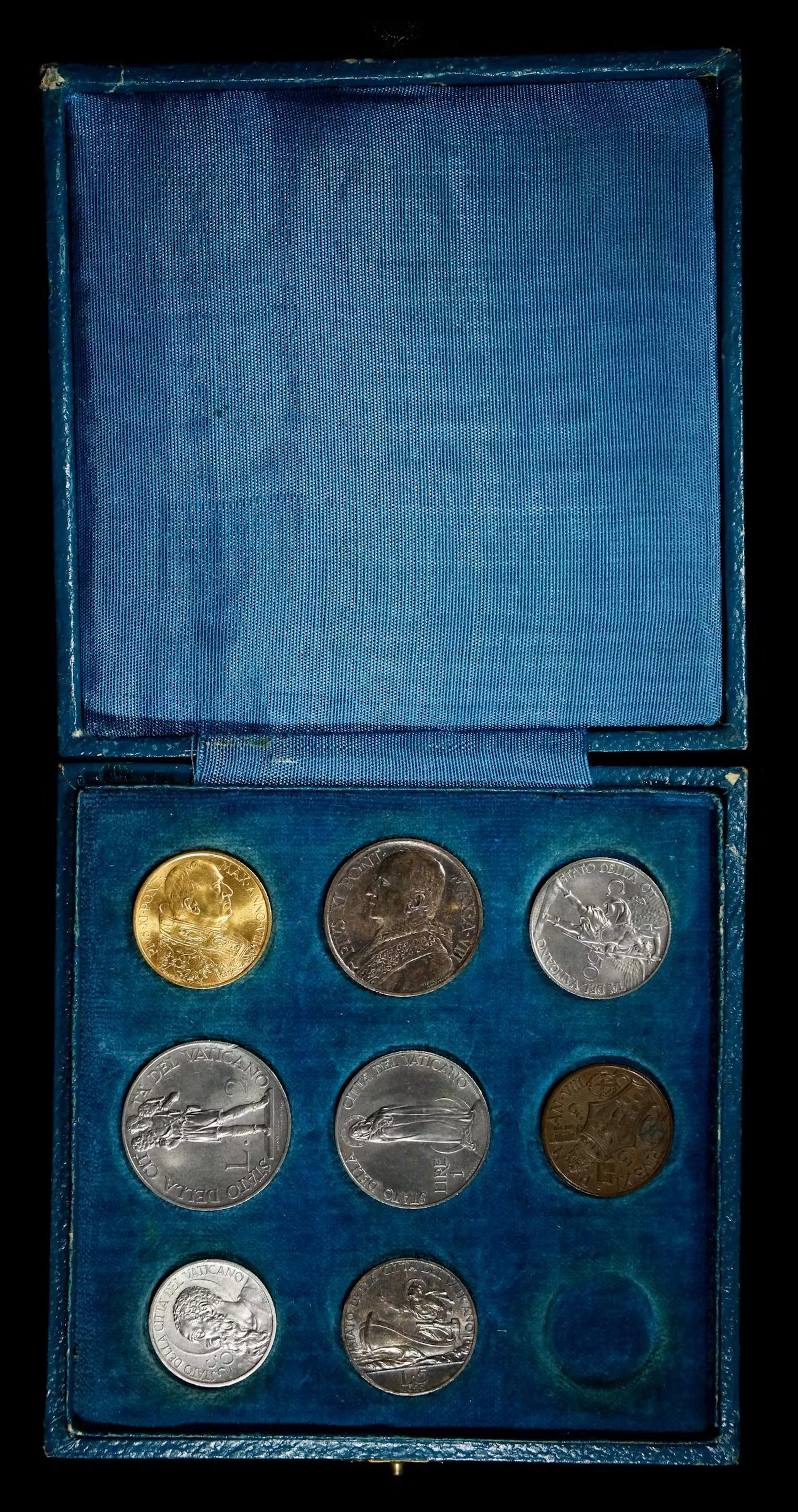 ITALY. Papal (Vatican City). Partial Mint Set (8 Pieces), 1929. Rome